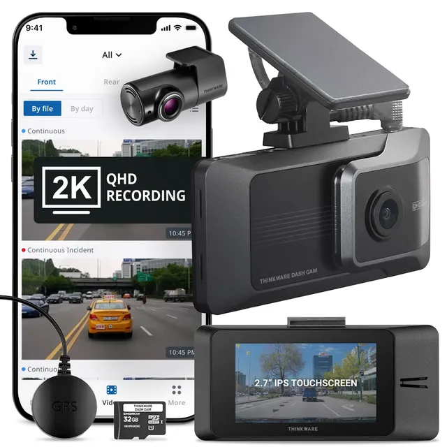 thinkware-arc-2ch-dashcam-2x-1440p-vorn-hinten-mit-2-7-touchscreen-wlan-gps-und- image 1