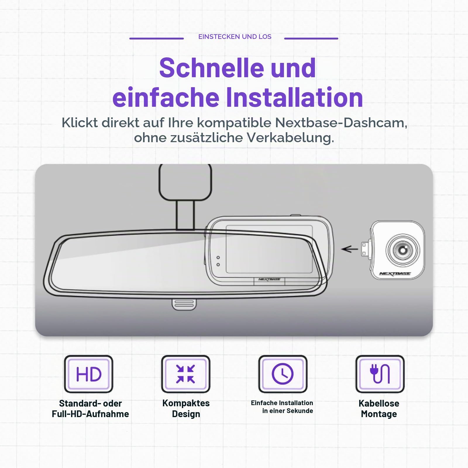 nextbase-serie-2-innenraum-kameramodul-f-r-322gw-dashcam image 6