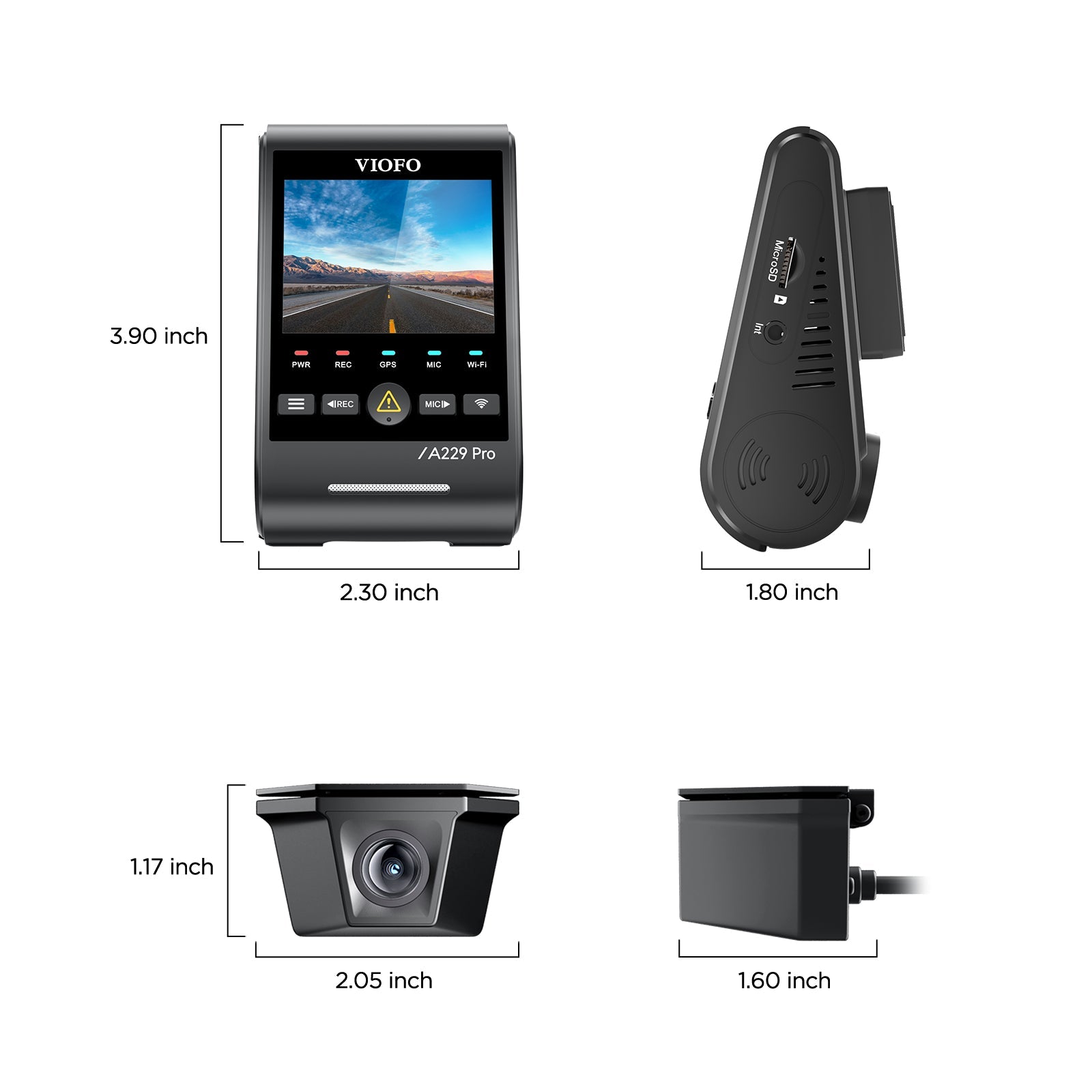 viofo-a229-pro-w-2ch-dashcam-4k-vorn-2k-wasserdichte-heckkamera-ip67 image 4