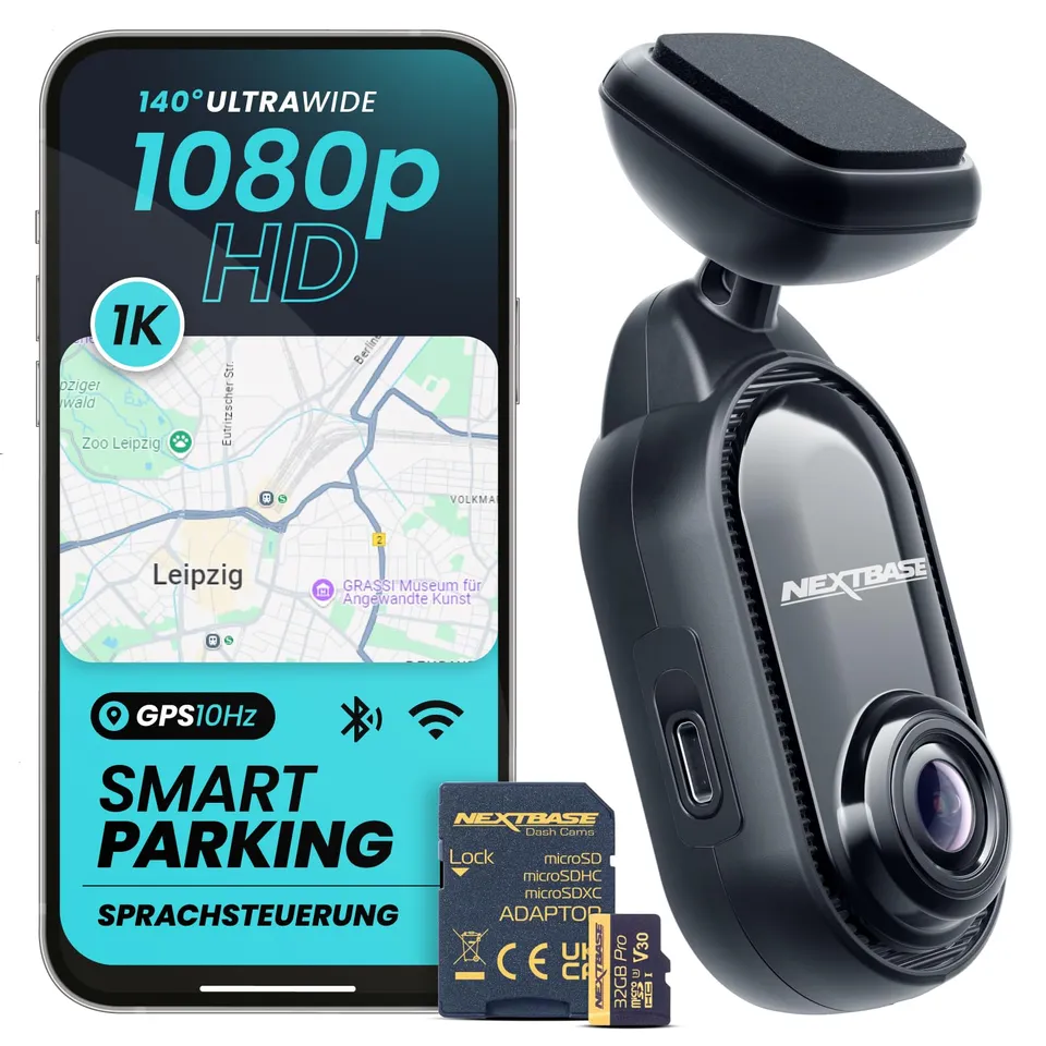 nextbase-piqo-1k-dashcam-vorne-1080p-mit-parkmodus-und-32gb-microsd image 1