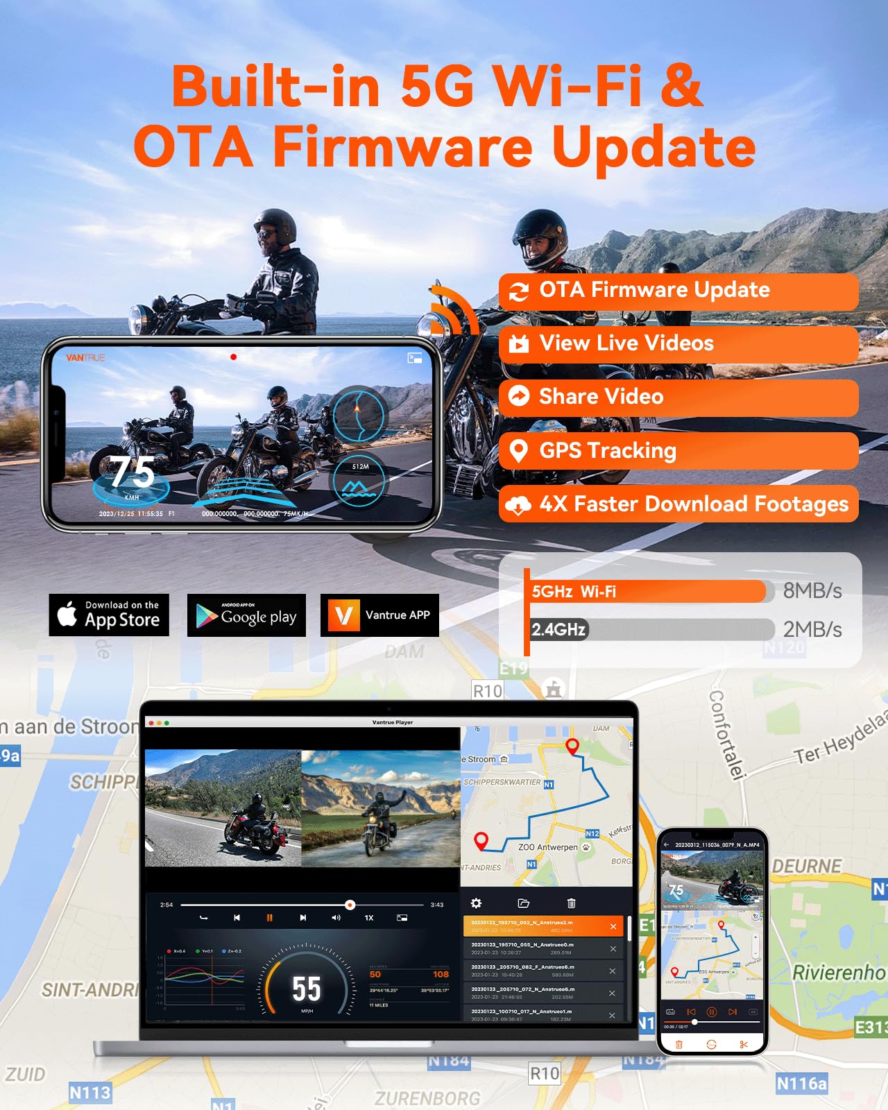 vantrue-falcon-f1-motorrad-dashcam-dual-2160p-1080p-mit-wifi-und-gps image 8