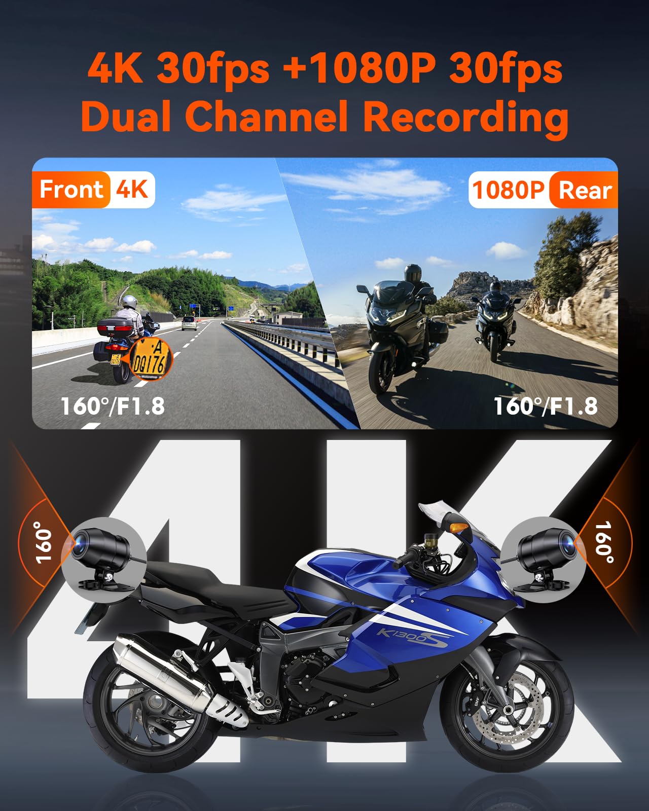 vantrue-falcon-f1-motorrad-dashcam-dual-2160p-1080p-mit-wifi-und-gps image 4