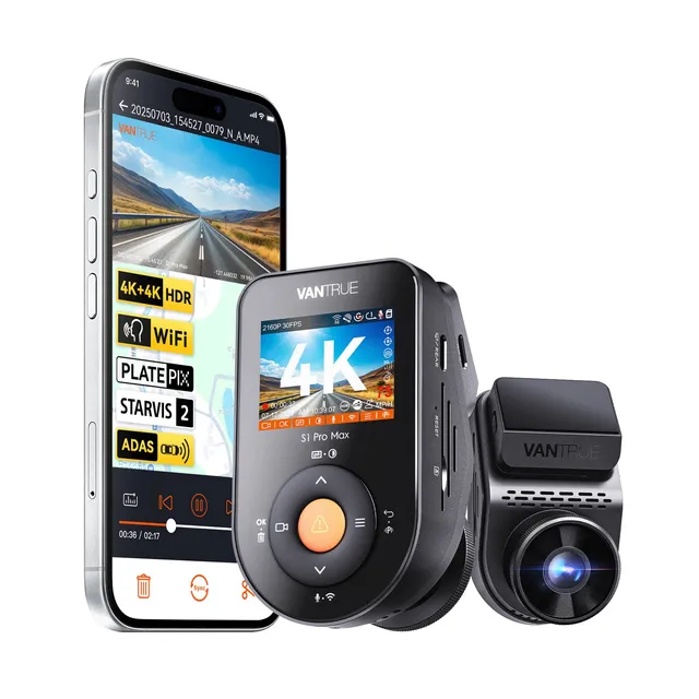 vantrue-s1-pro-max-1ch-dashcam-dual-4k-sony-starvis-2-hdr image 1