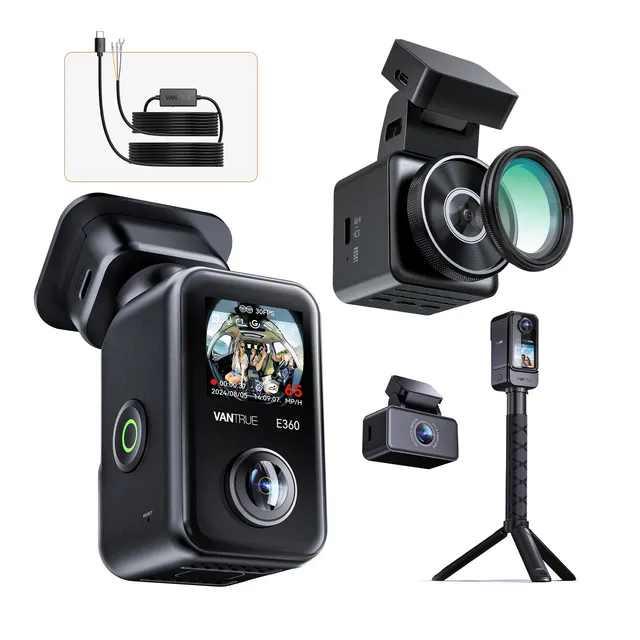 vantrue-e360-ace-e1-pro-dashcam-bundle-mit-vp03-hardwire-kit image 1