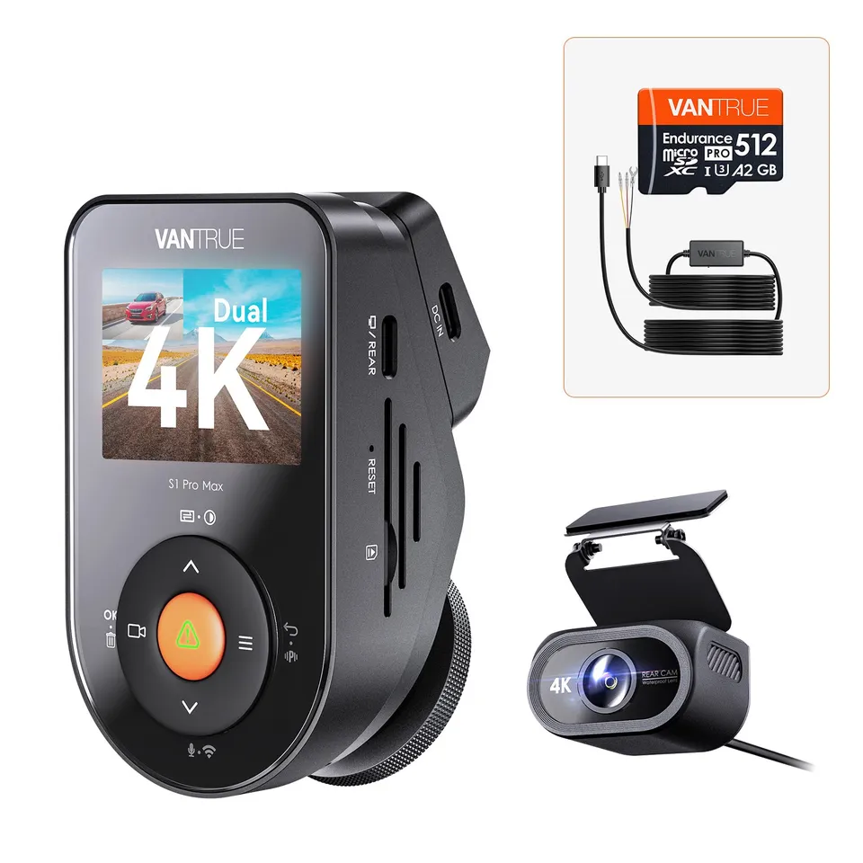 vantrue-s1-pro-max-4k-4k-dual-dashcam-bundle-mit-vp03-512gb-karte image 1