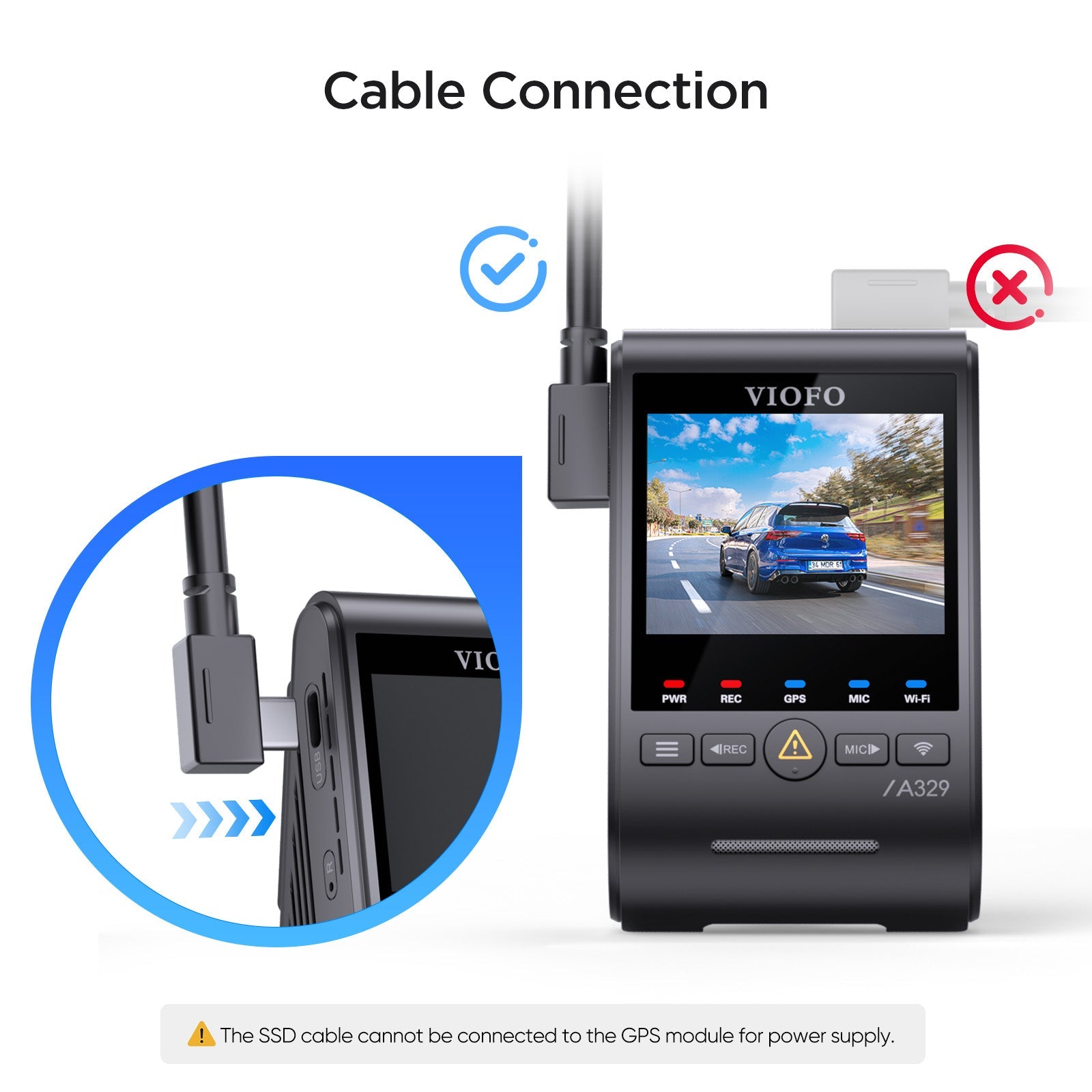viofo-ssd-datenkabel-1-8m-2-5m-f-r-a329-a329s-dashcam-serie image 7