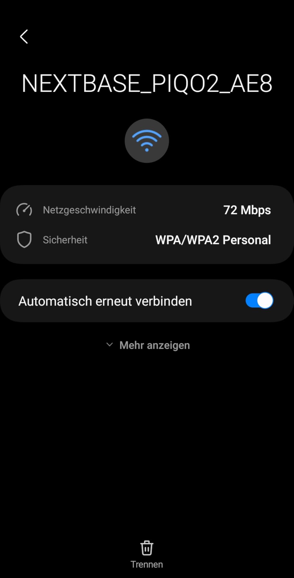 Parkmodus beruhigt mich