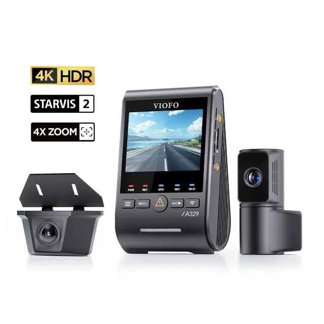 viofo-a329tw-3ch-dashcam-4k-front-2k-telefoto-2k-wasserdicht-heck image 1
