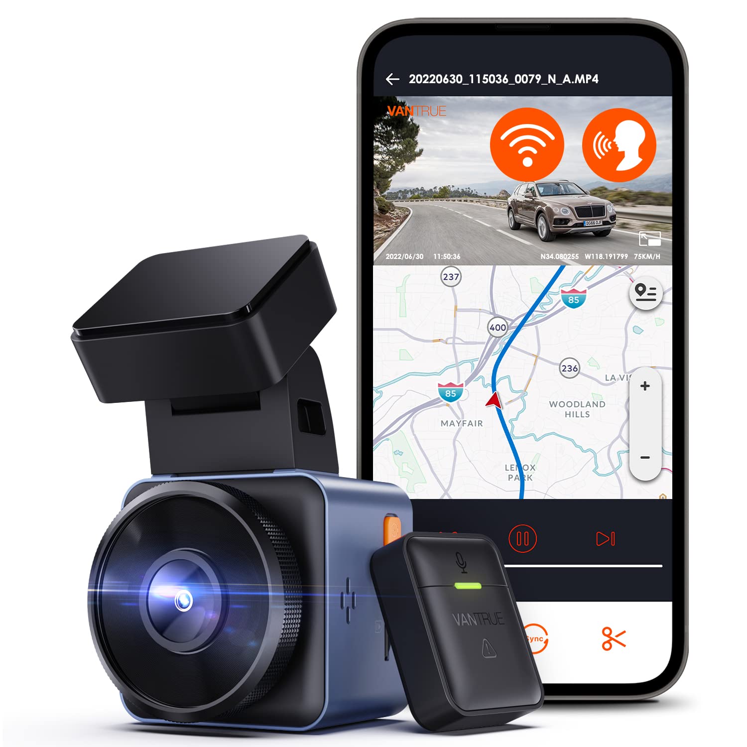 vantrue-element-1-dashcam-vorne-mit-2-7k-1944p-gps-wlan-und-parkmodus image 4