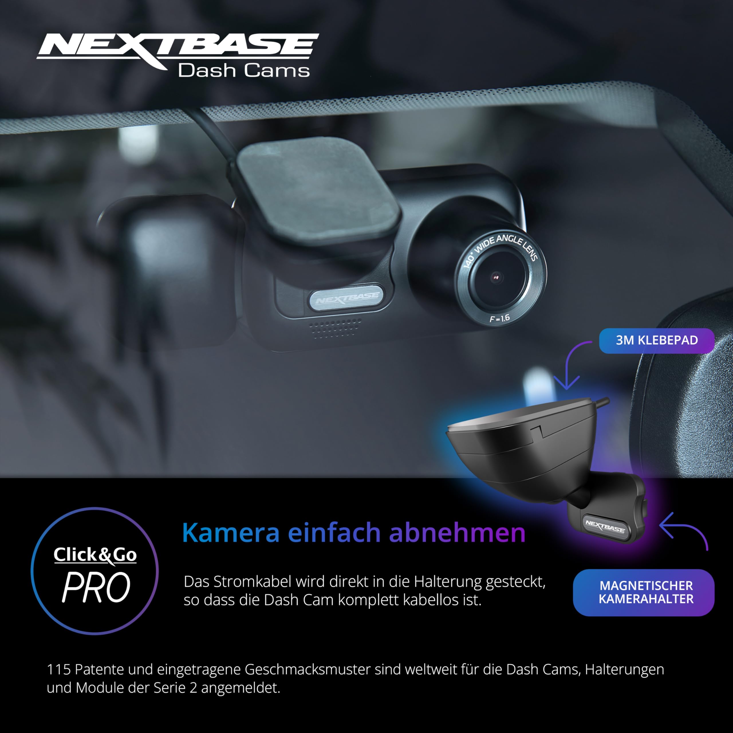 nextbase-222x-dashcam-auto-vorne-hinten-1080p-mit-32gb-microsd image 3