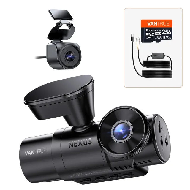 vantrue-n4s-bundle-dashcam-hardwire-kit-256gb-speicherkarte image 1