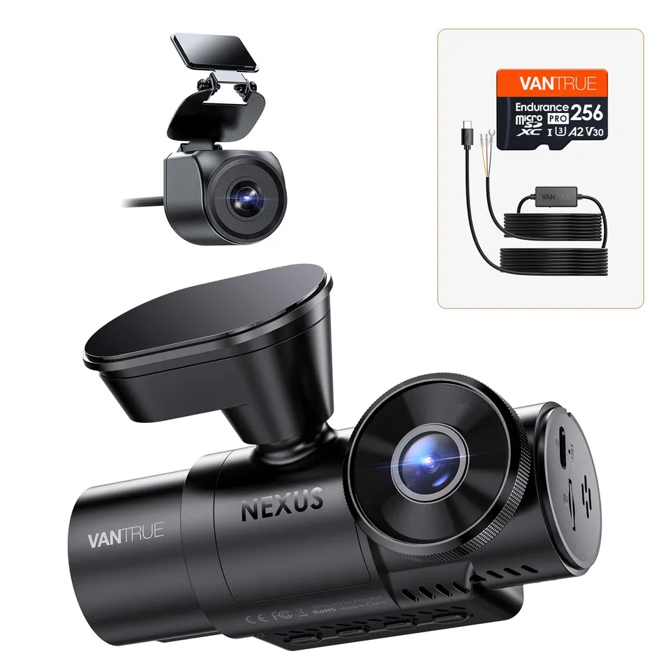 vantrue-n4s-dashcam-bundle-hardwire-kit-256gb-karte image 1