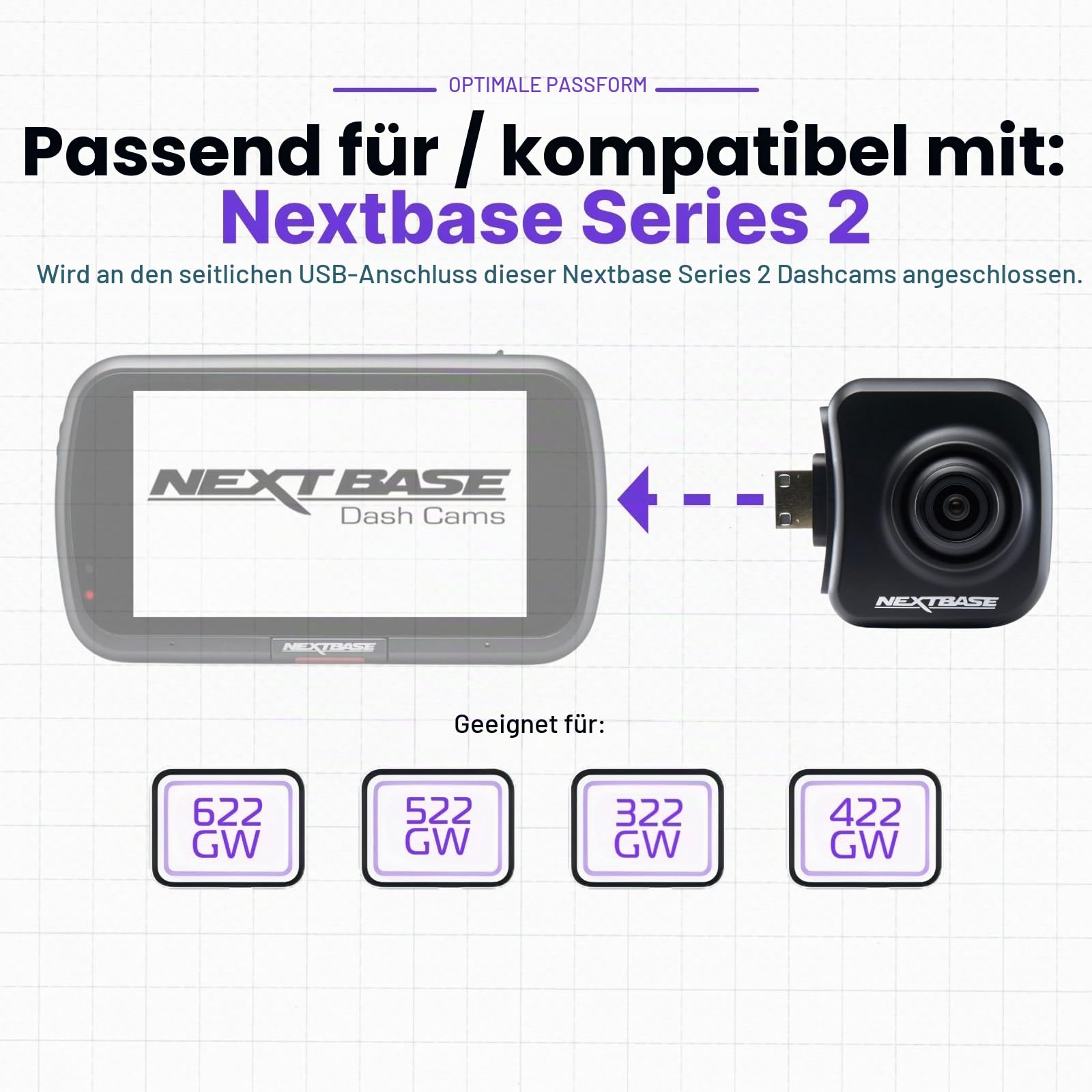 nextbase-serie-2-innenraum-kameramodul-f-r-322gw-dashcam image 8
