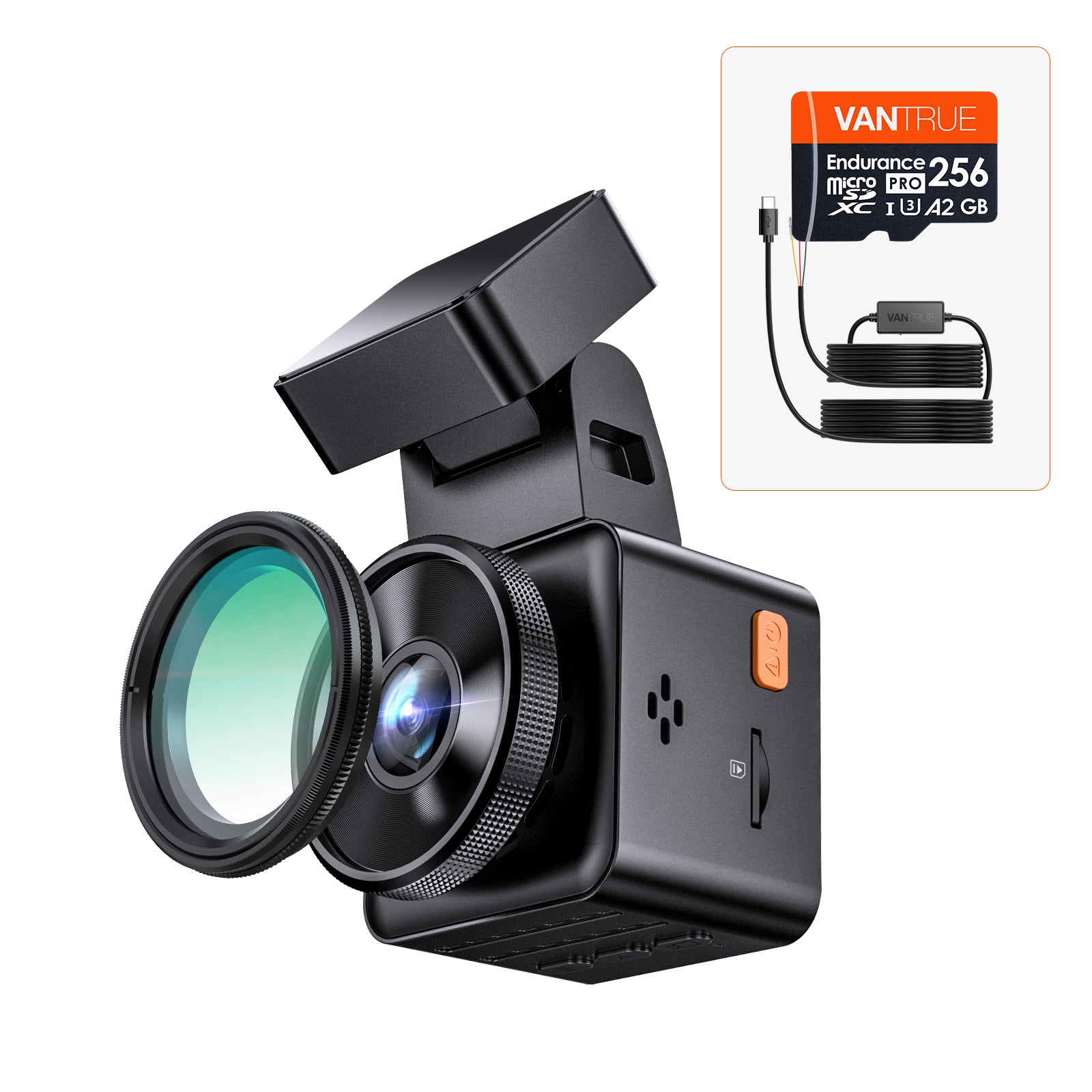 vantrue-e1-pro-4k-bundle-mit-hardwire-kit-256gb-karte image 1