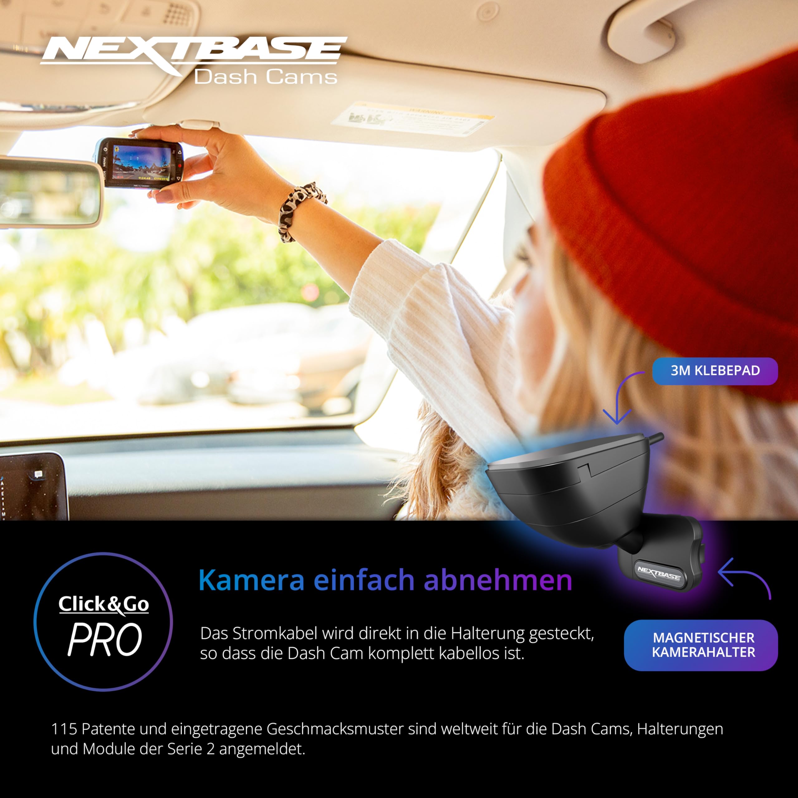 nextbase-222xr-dashcam-vorne-hinten-1080p-hd-park-berwachung image 3