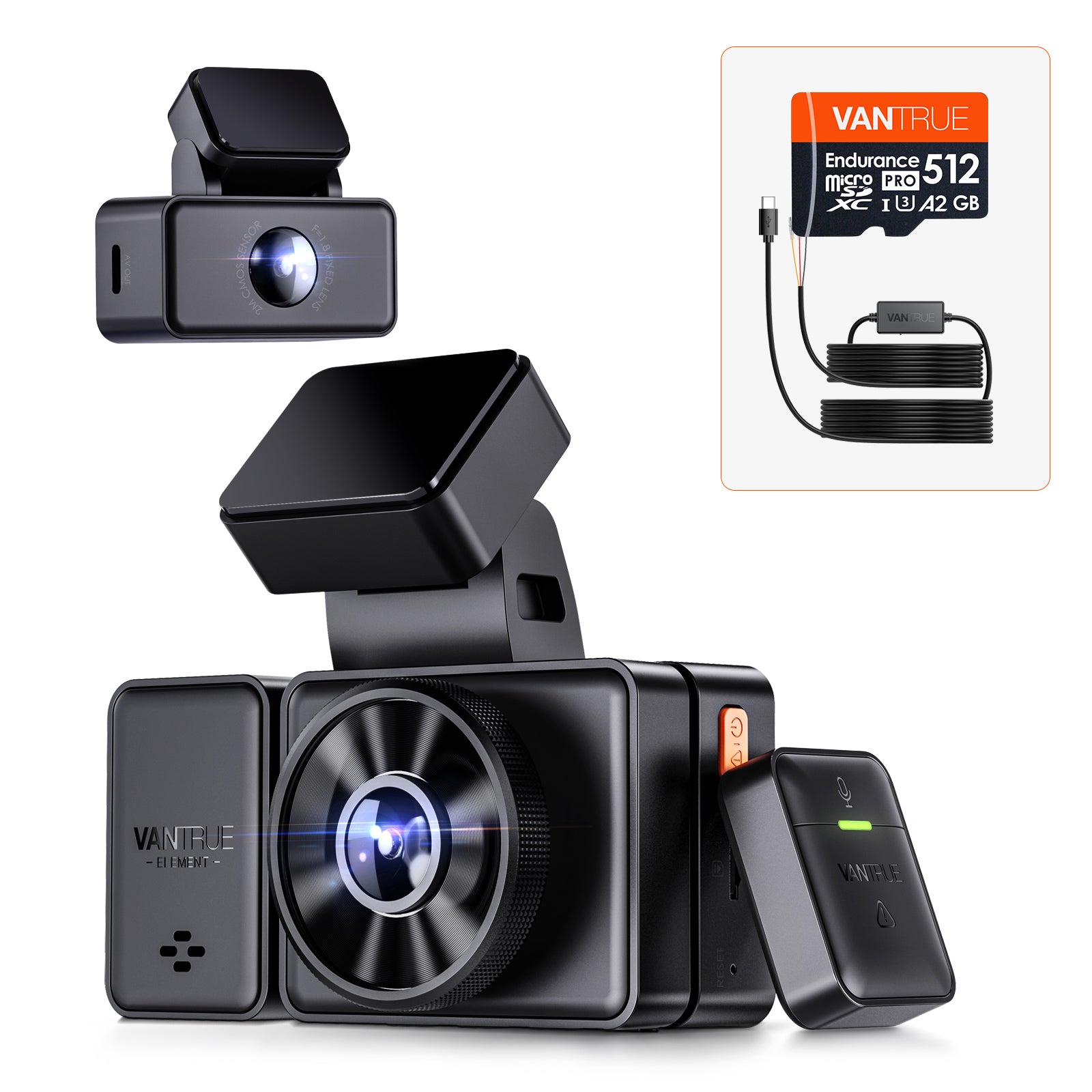 vantrue-e3-dashcam-bundle-mit-hardwire-kit-und-512gb-karte image 1