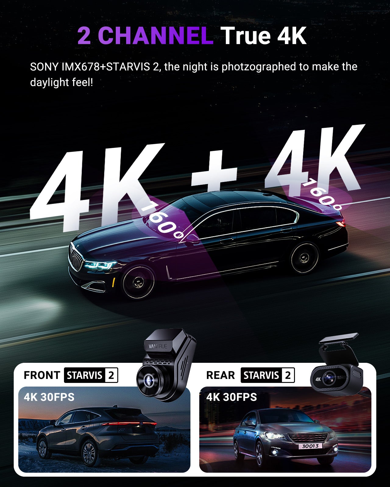 vantrue-s1-pro-max-1ch-dashcam-dual-4k-sony-starvis-2-hdr image 3