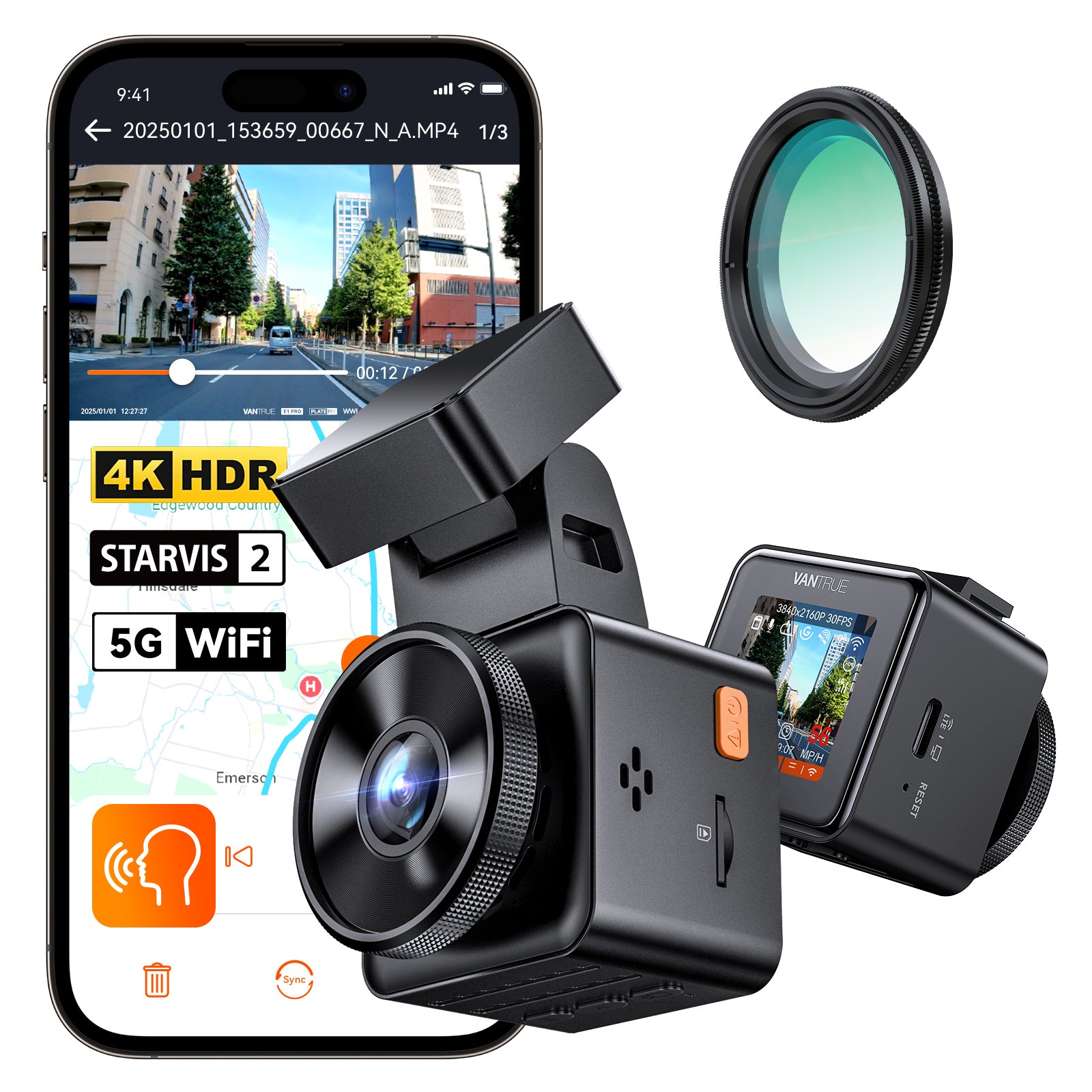 vantrue-element-1-pro-mini-4k-dashcam-mit-sony-starvis-2 image 2