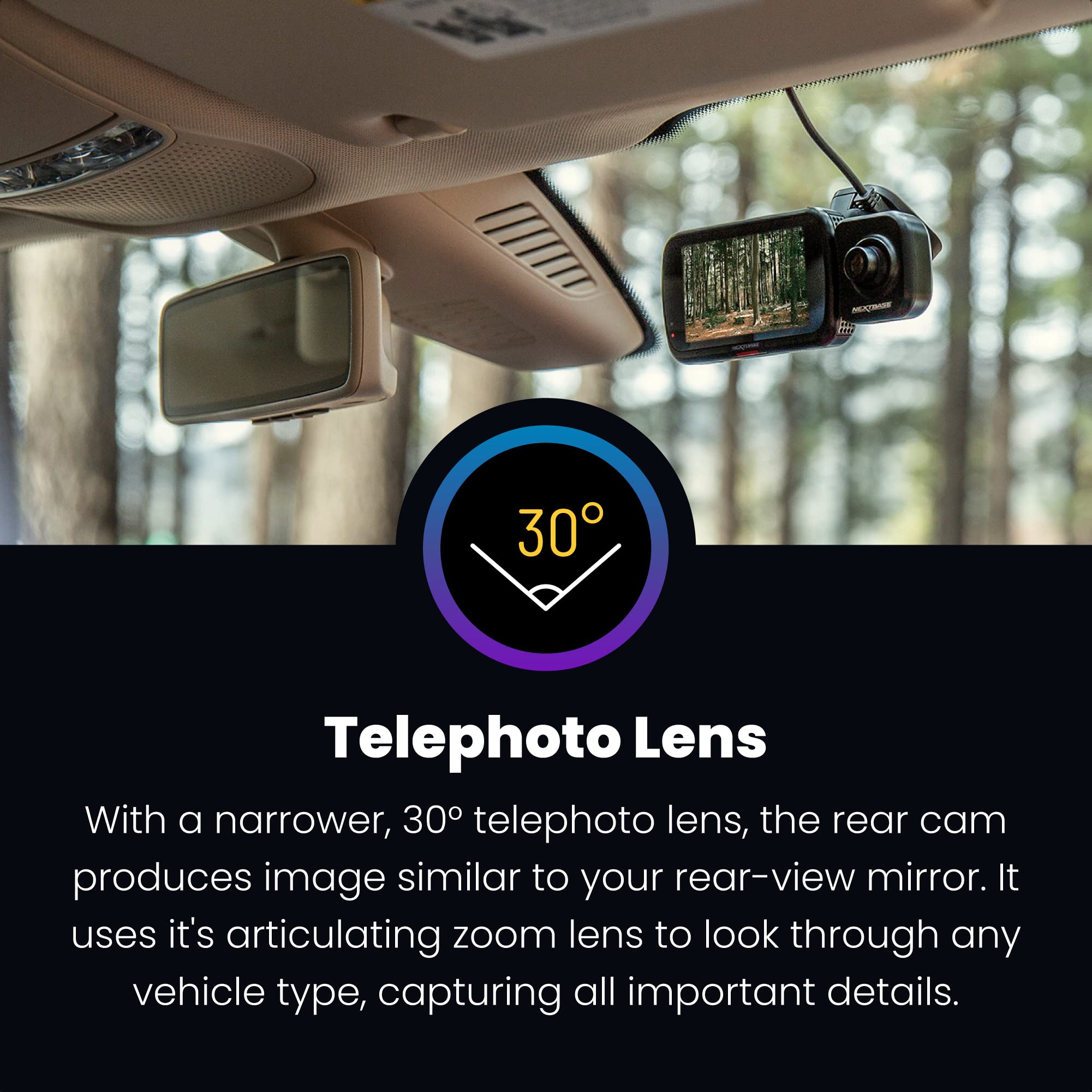 nextbase-322gw-dashcam-vorne-zoom-heckkamera-set image 3