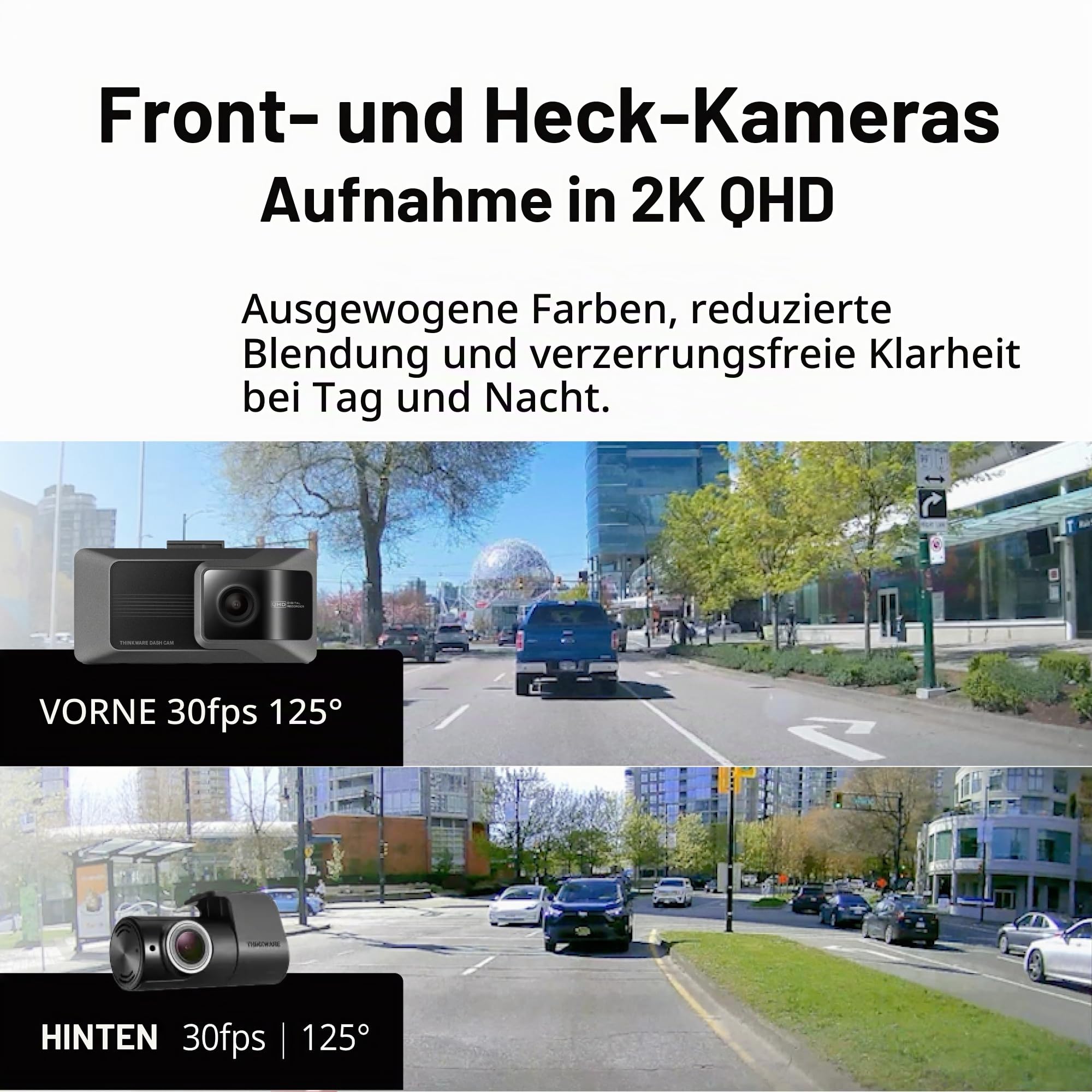 thinkware-arc-2ch-dashcam-2x-1440p-vorn-hinten-mit-2-7-touchscreen-wlan-gps-und- image 3