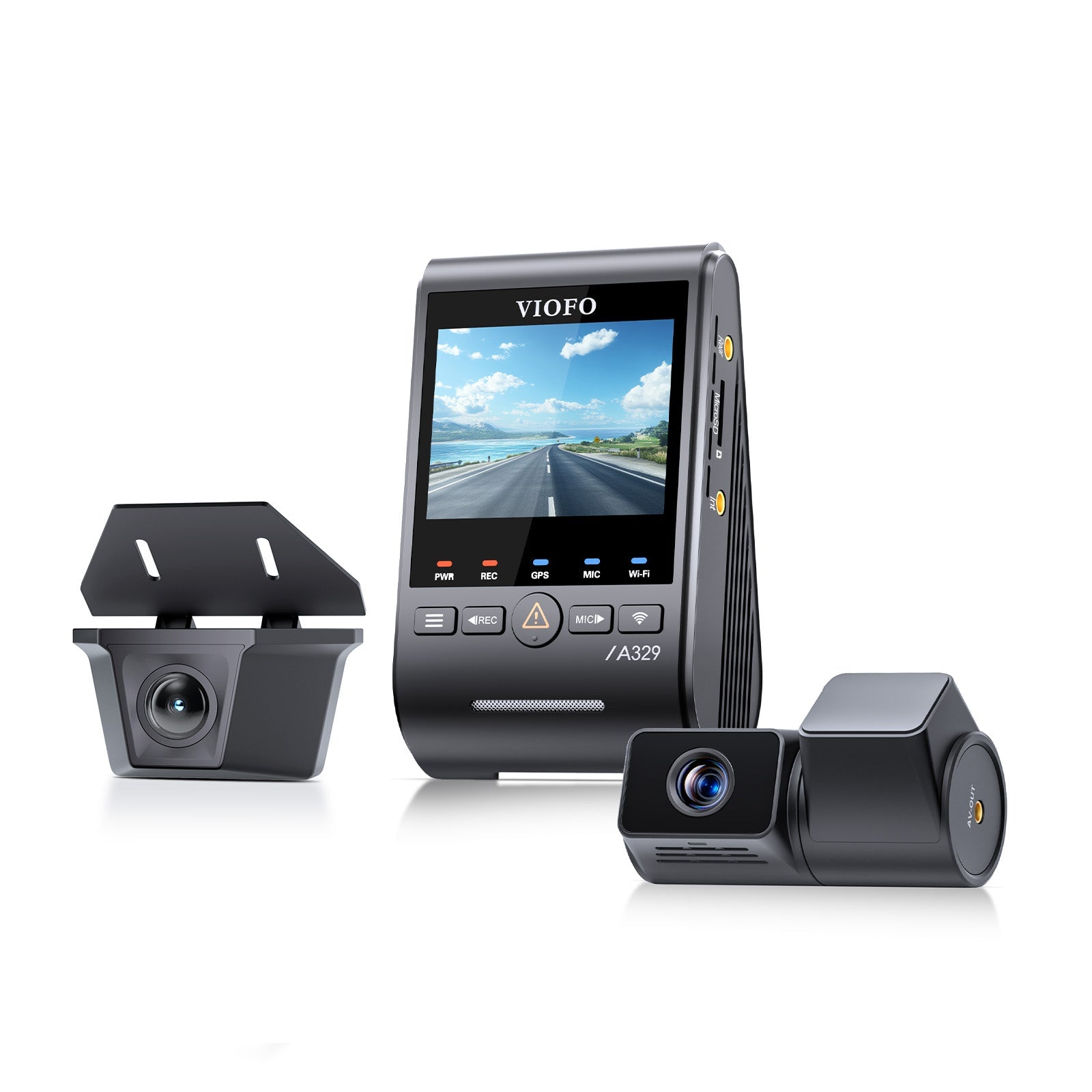 viofo-a329tw-3ch-dashcam-4k-front-2k-telefoto-2k-wasserdicht-heck image 2