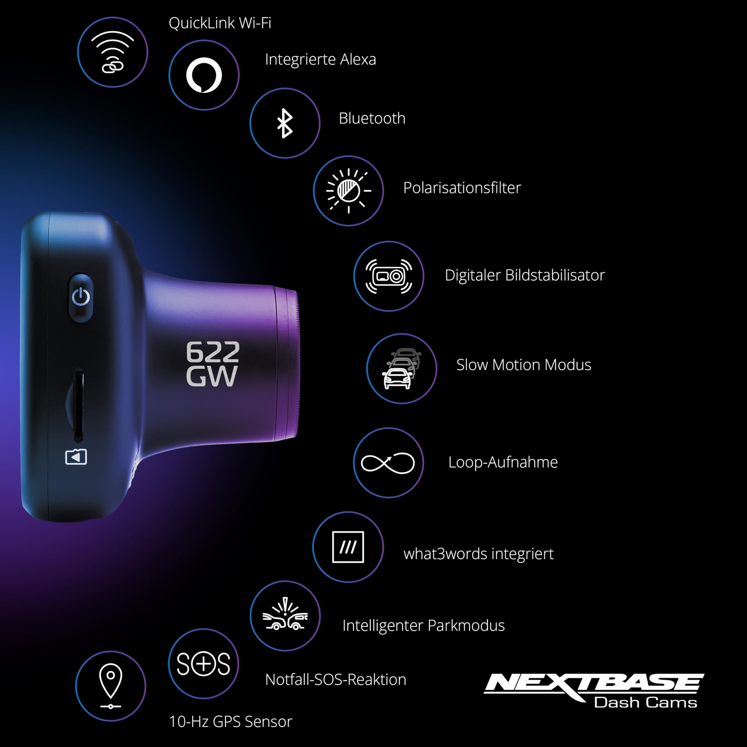 nextbase-422gw-1440p-dashcam-auto-vorne-mit-parkmodus-und-nachtsicht image 7