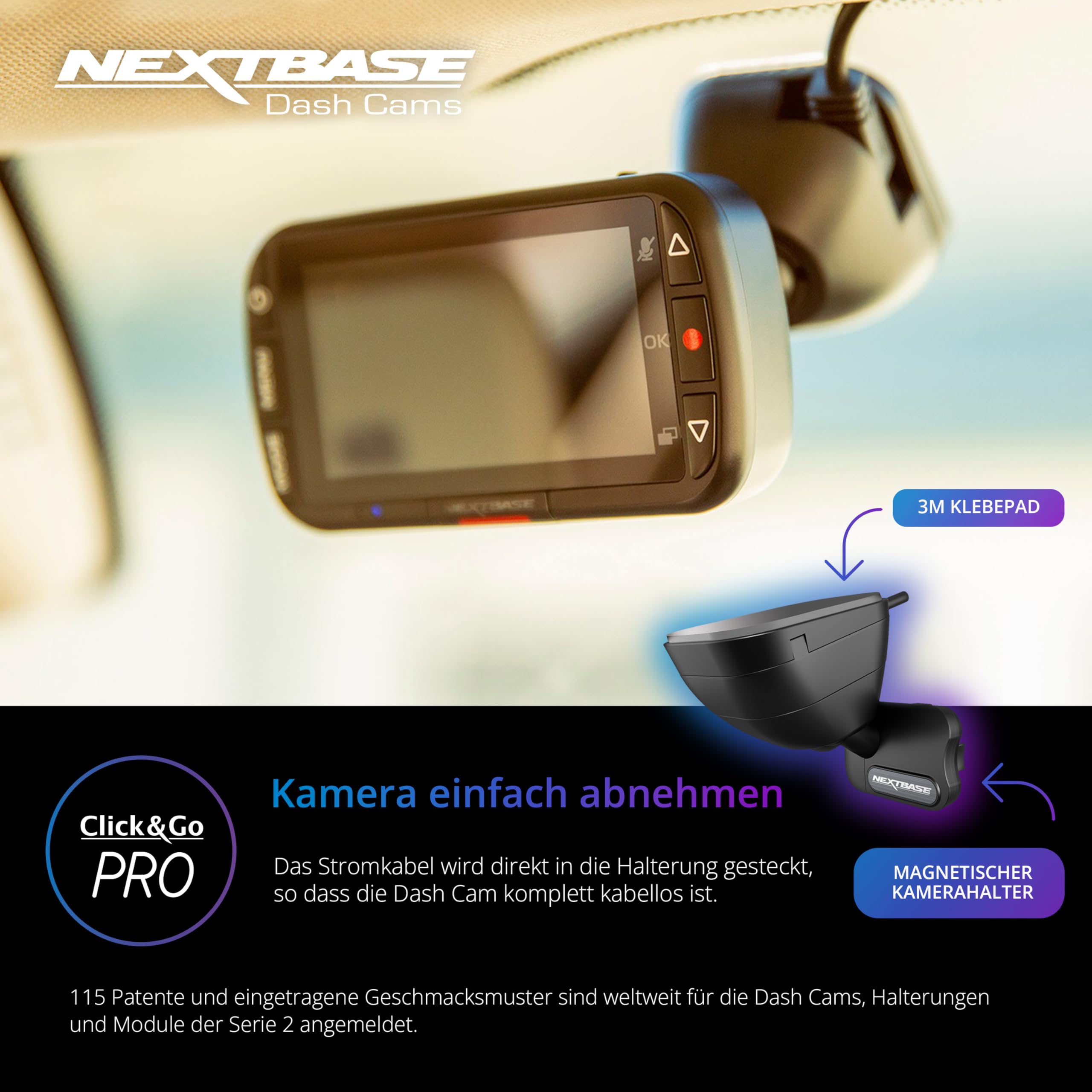 nextbase-222xr-dashcam-vorne-hinten-1080p-hd-park-berwachung image 4