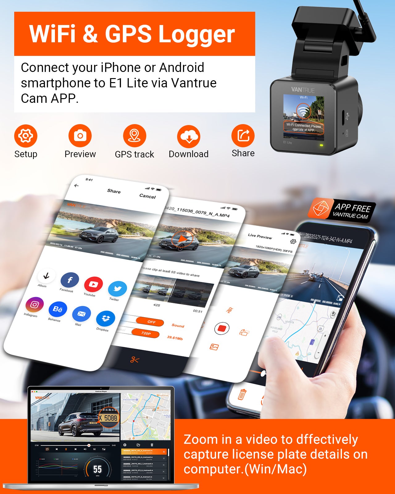 vantrue-element-1-lite-cube-dashcam-1080p-mit-gps-wifi-und-hdr image 8
