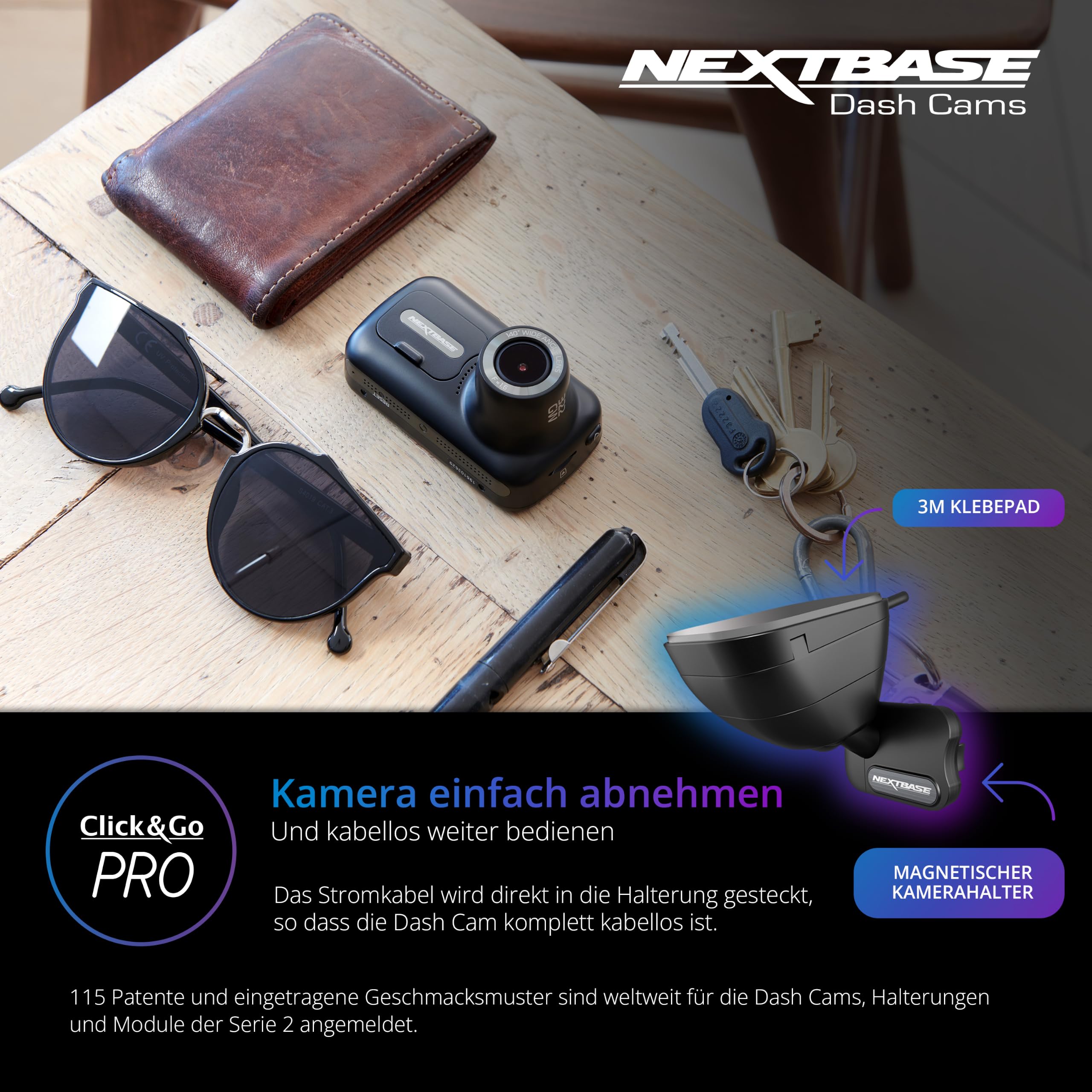 nextbase-322gw-dashcam-auto-vorne-1080p-60fps-mit-parkmodus-und-64gb-microsd image 3