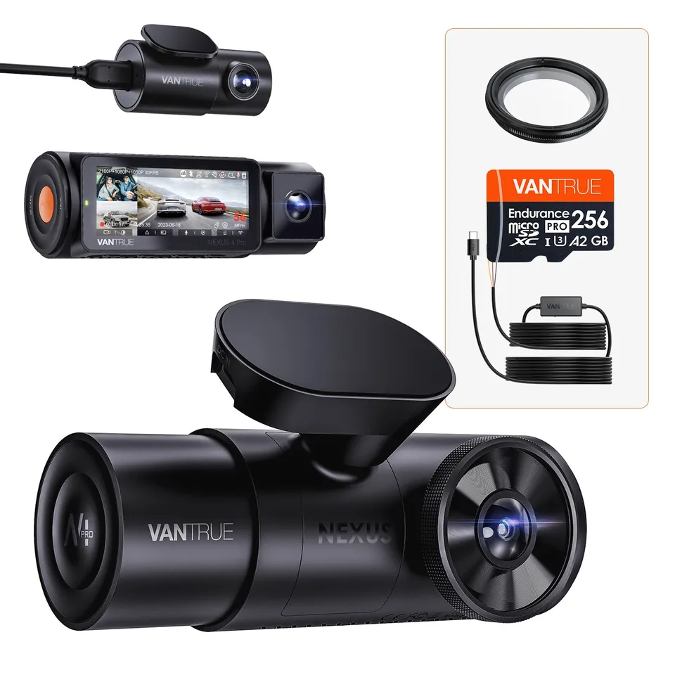 vantrue-n4-pro-3-kanal-dashcam-bundle-mit-vp03-256gb-cpl image 1