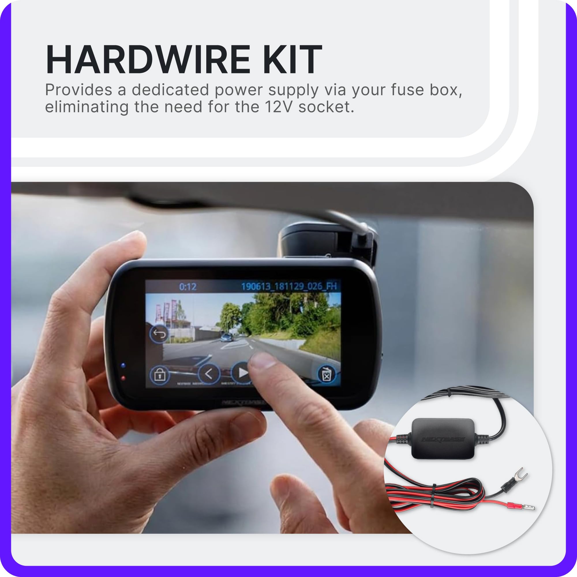 nextbase-422gw-dashcam-set-1440p-mit-halterung-hardwire-kit-64gb-sd-karte-und-ta image 7
