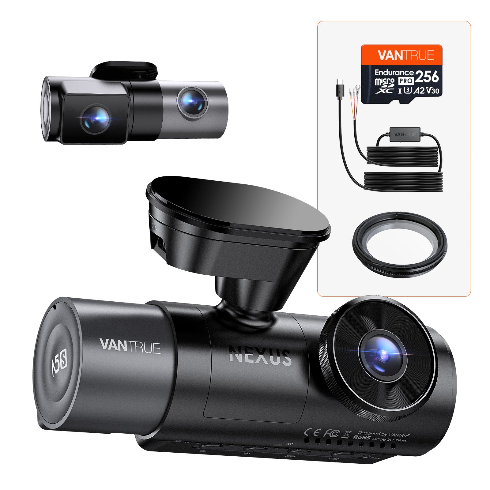 vantrue-nexus-n5s-dashcam-bundle-mit-vp03-hardwire-kit-256gb-karte-cpl image 1