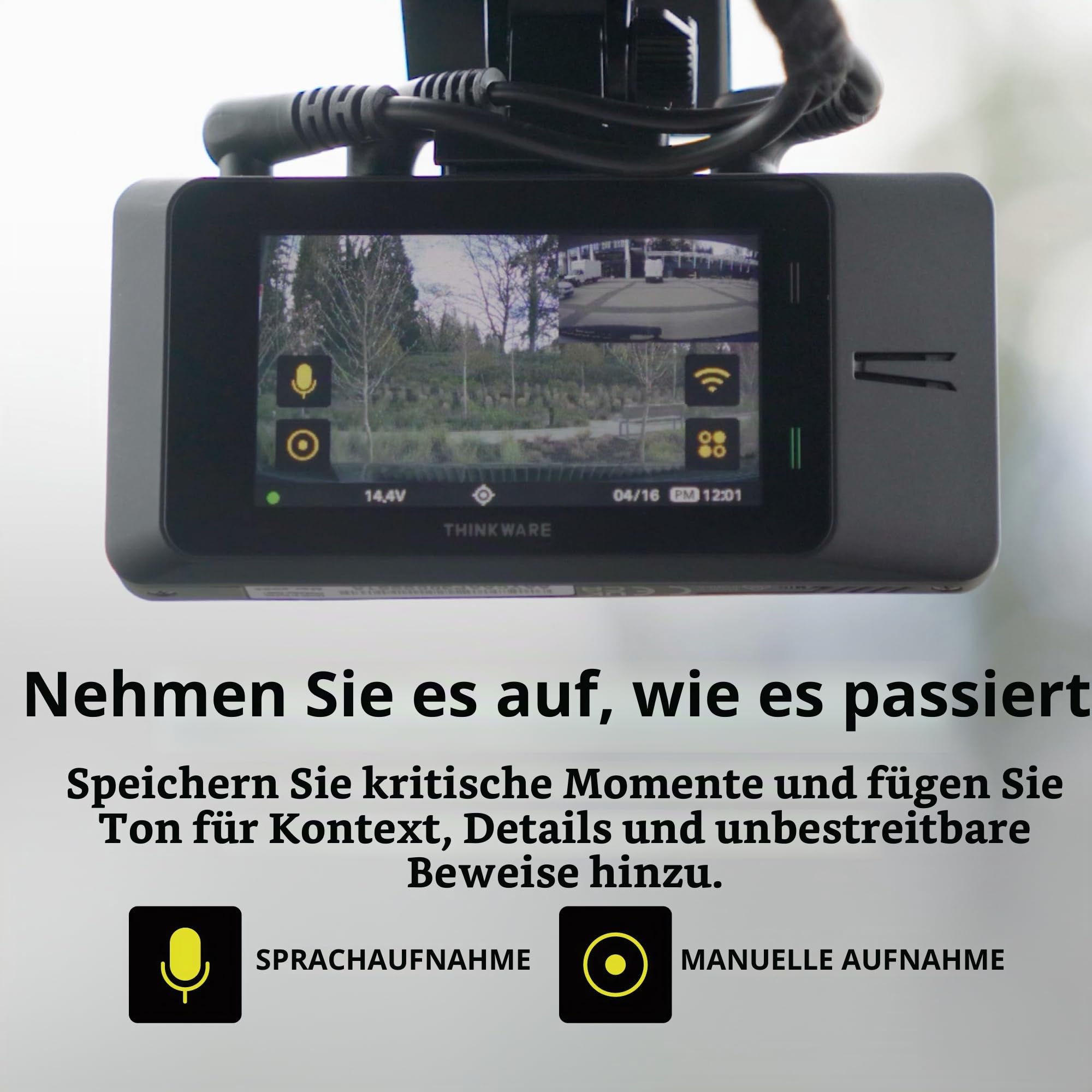 thinkware-arc-2ch-dashcam-2x-1440p-vorn-hinten-mit-2-7-touchscreen-wlan-gps-und- image 5