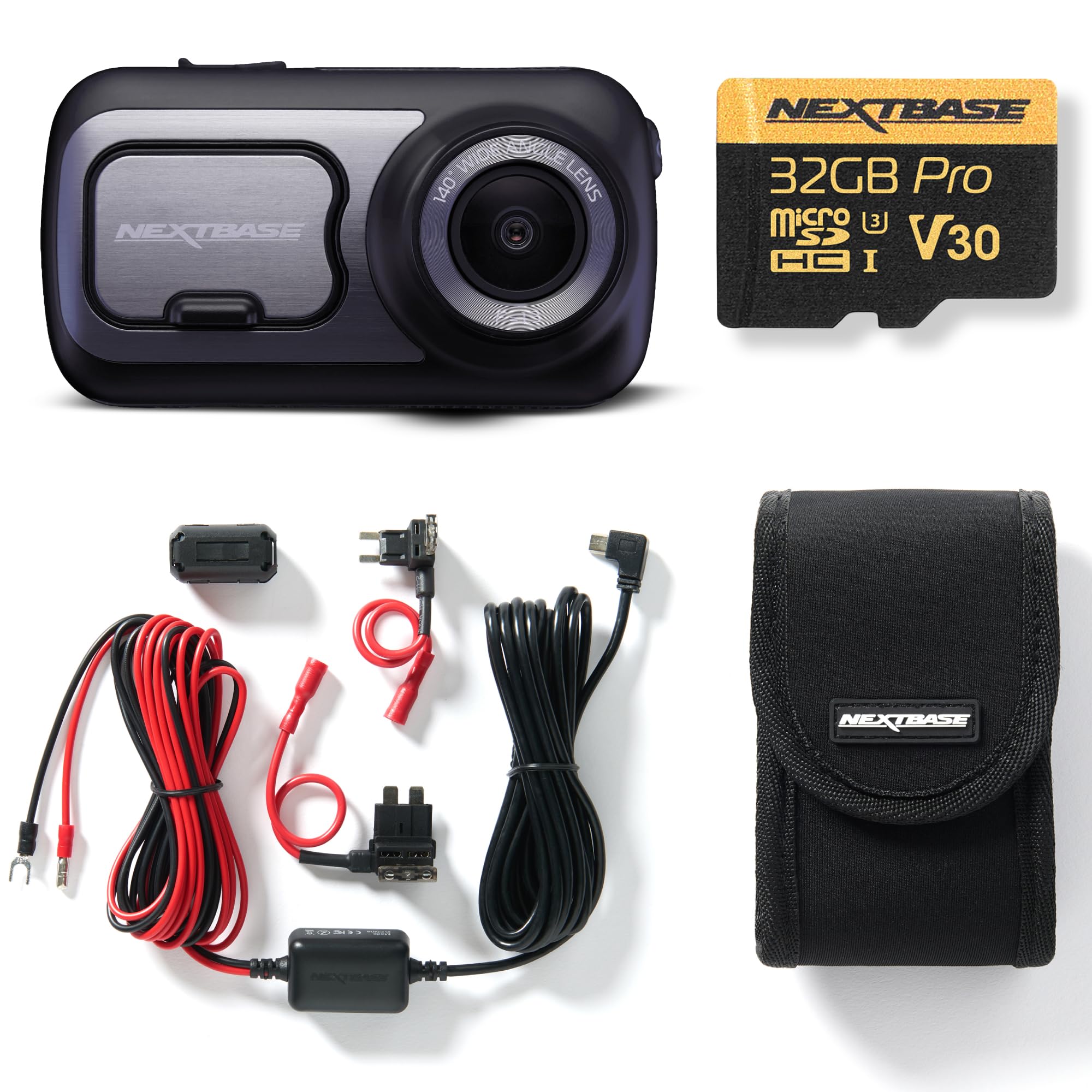 nextbase-422gw-dashcam-set-1440p-mit-halterung-hardwire-kit-64gb-sd-karte-und-ta image 1