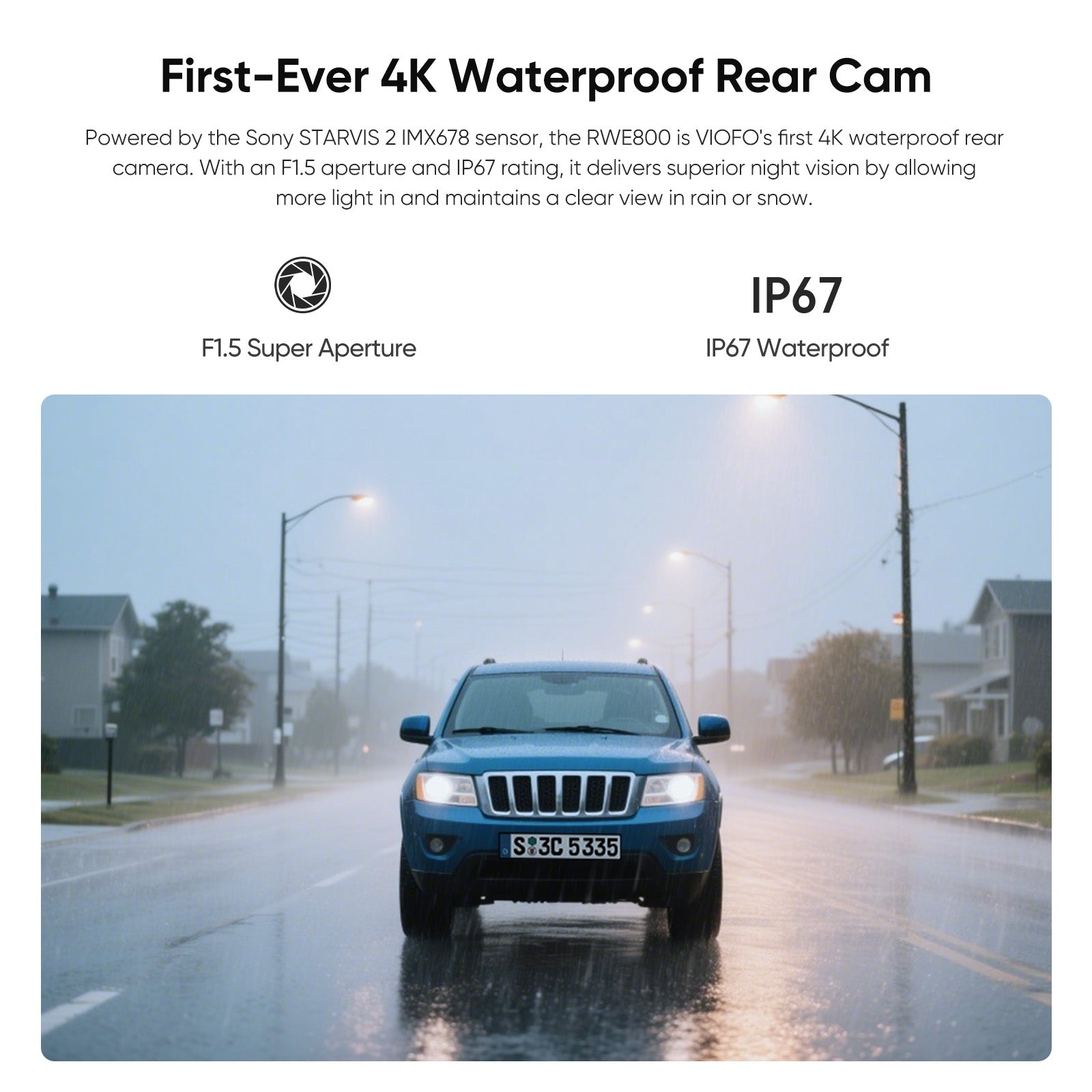 viofo-rwe800-4k-hdr-wasserdichte-heckkamera-f-r-a229-ultra-serie image 2