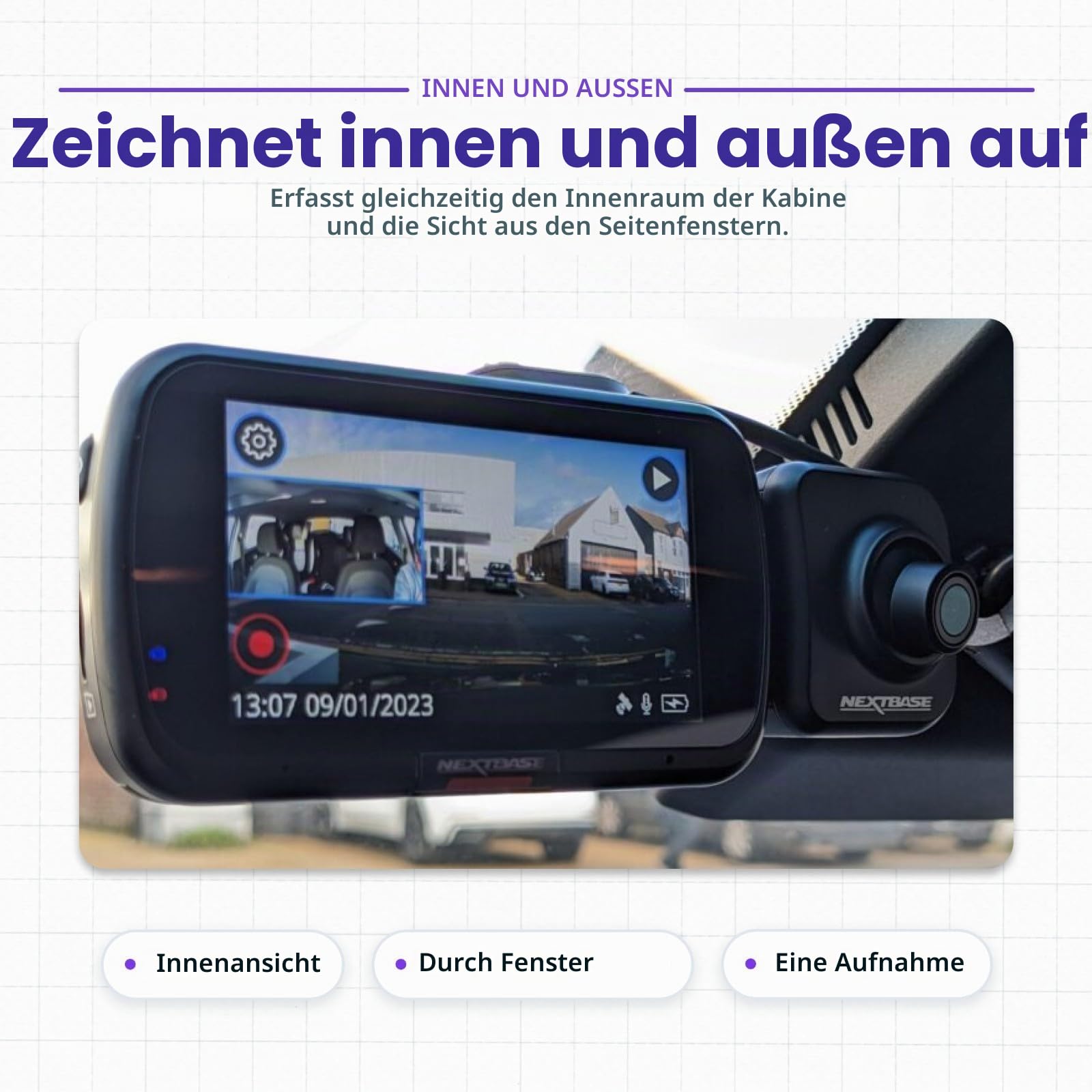 nextbase-serie-2-innenraum-kameramodul-f-r-322gw-dashcam image 3