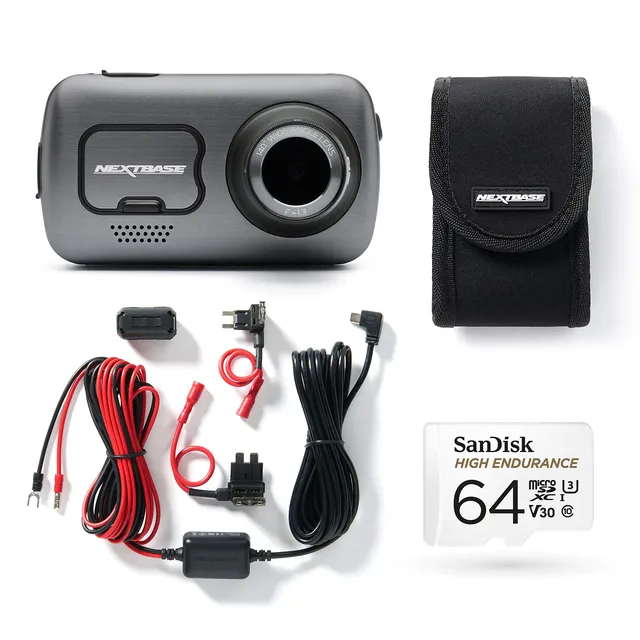 nextbase-622gw-4k-dashcam-mit-64gb-sd-hardwire-kit-und-halterung image 1