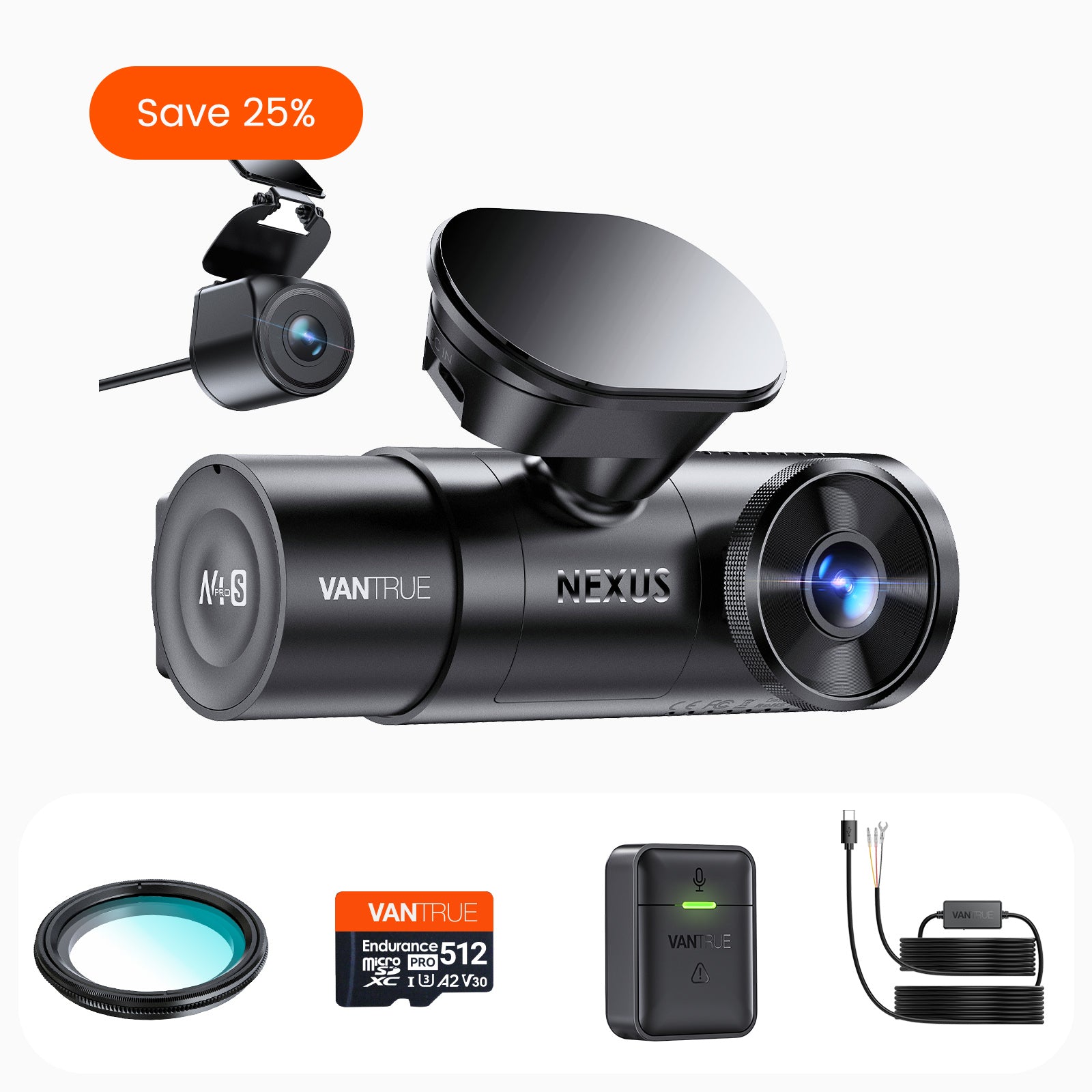 vantrue-n4-pro-s-max-bundle-mit-vp03-512gb-cpl-fernbedienung image 1