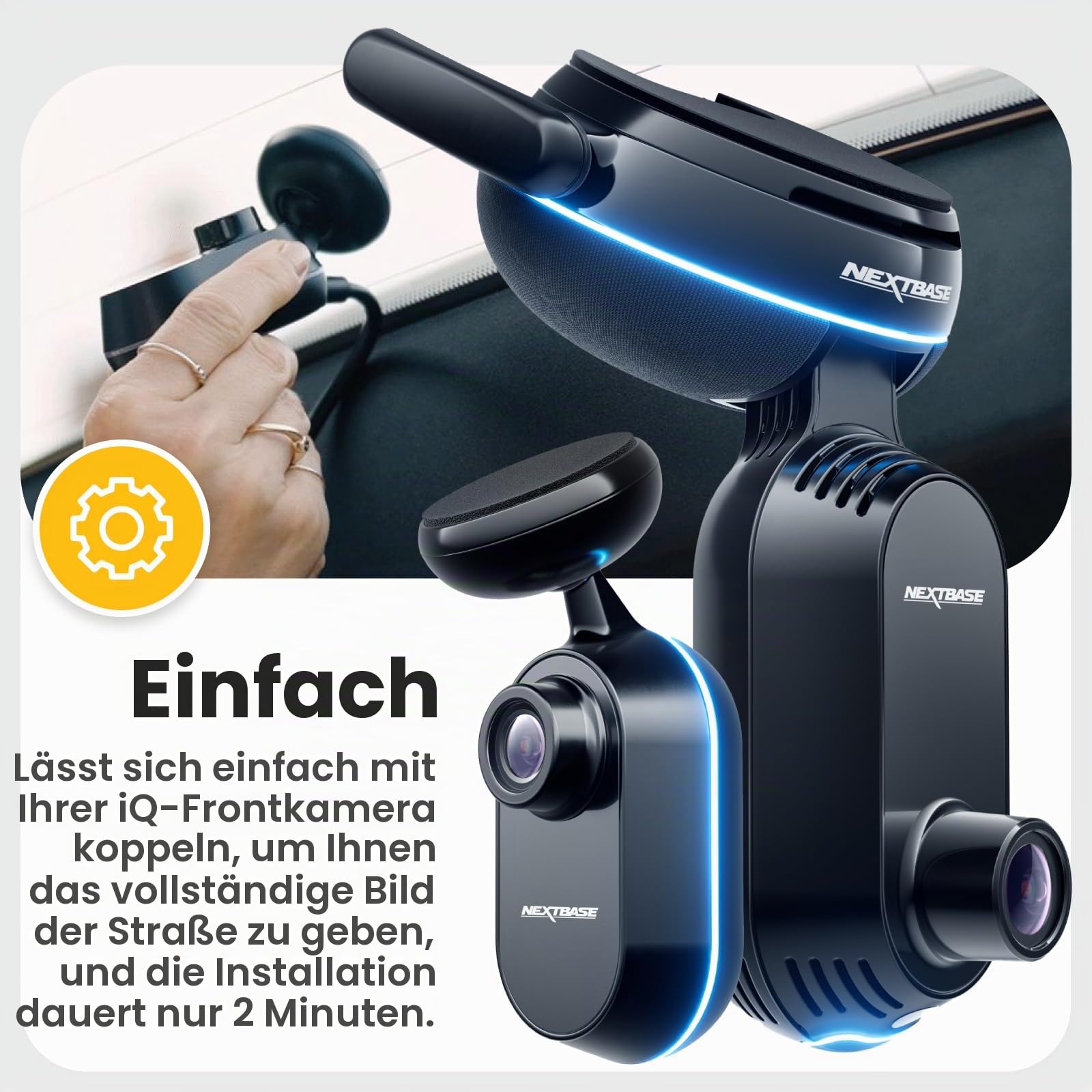 nextbase-iq-rear-window-camera-2k-qhd-r-ckfahrkamera-f-r-iq-smart-dashcam image 2