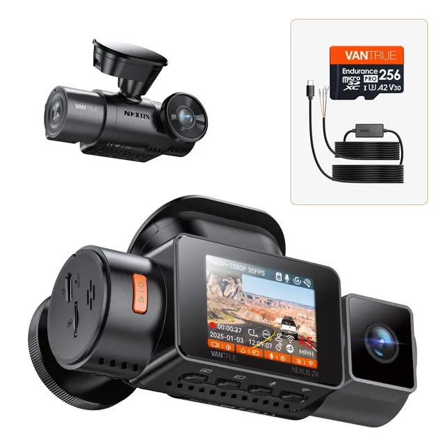 vantrue-n2x-dashcam-bundle-mit-hardwire-kit-und-256gb-karte image 1