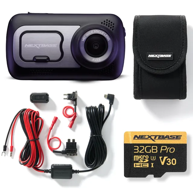 nextbase-522gw-dashcam-set-mit-hardwire-kit-64-gb-sd-karte-und-tasche image 1