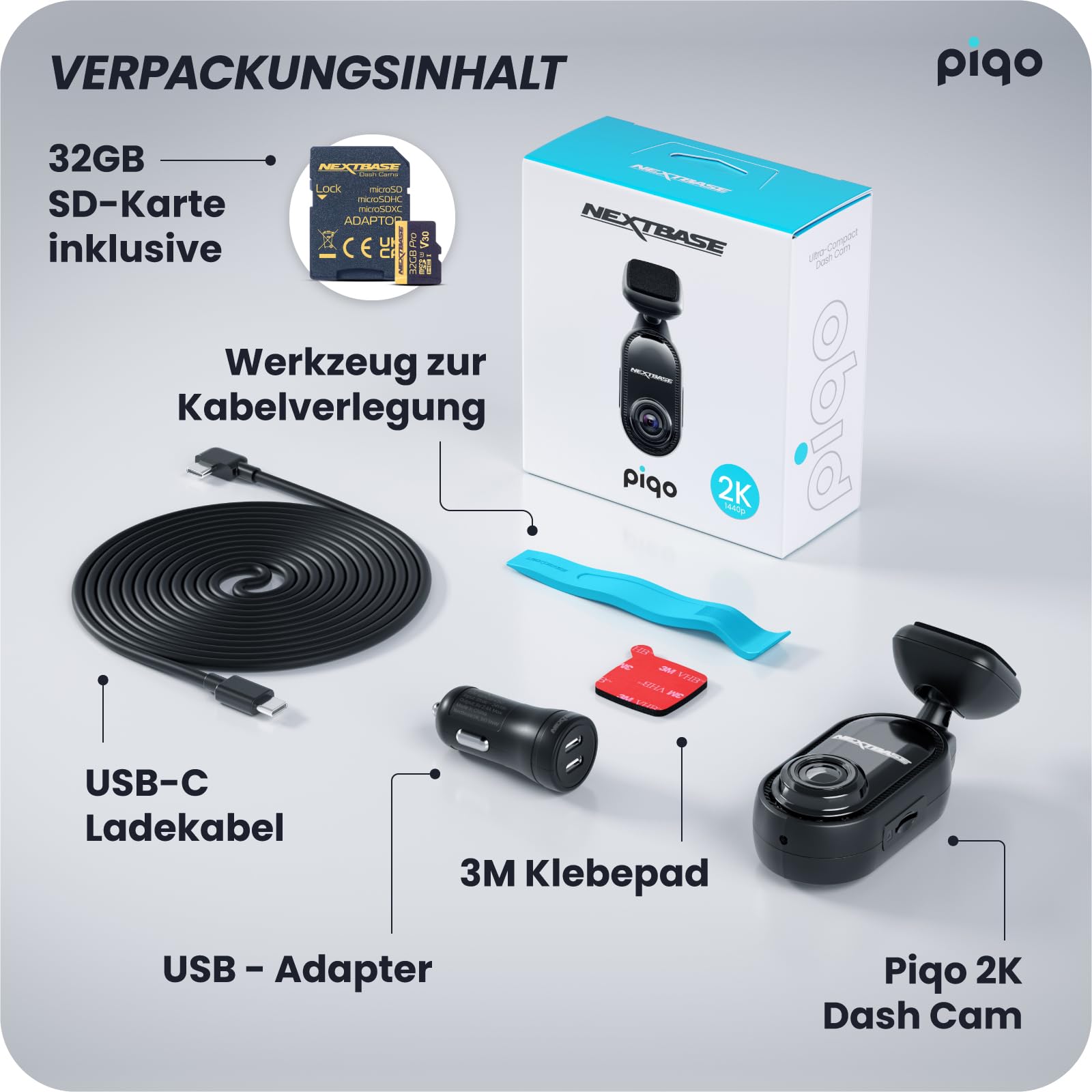 nextbase-piqo-2k-dashcam-vorne-1440p-mit-parkmodus-und-32gb-microsd image 7