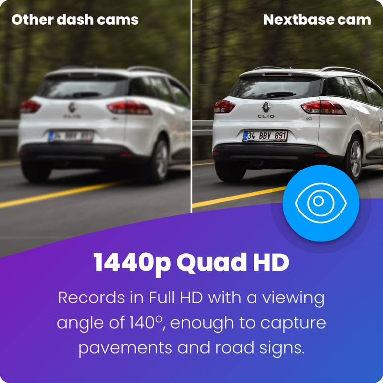 nextbase-422gw-dashcam-mit-hinterer-zoom-kamera-und-wifi image 7