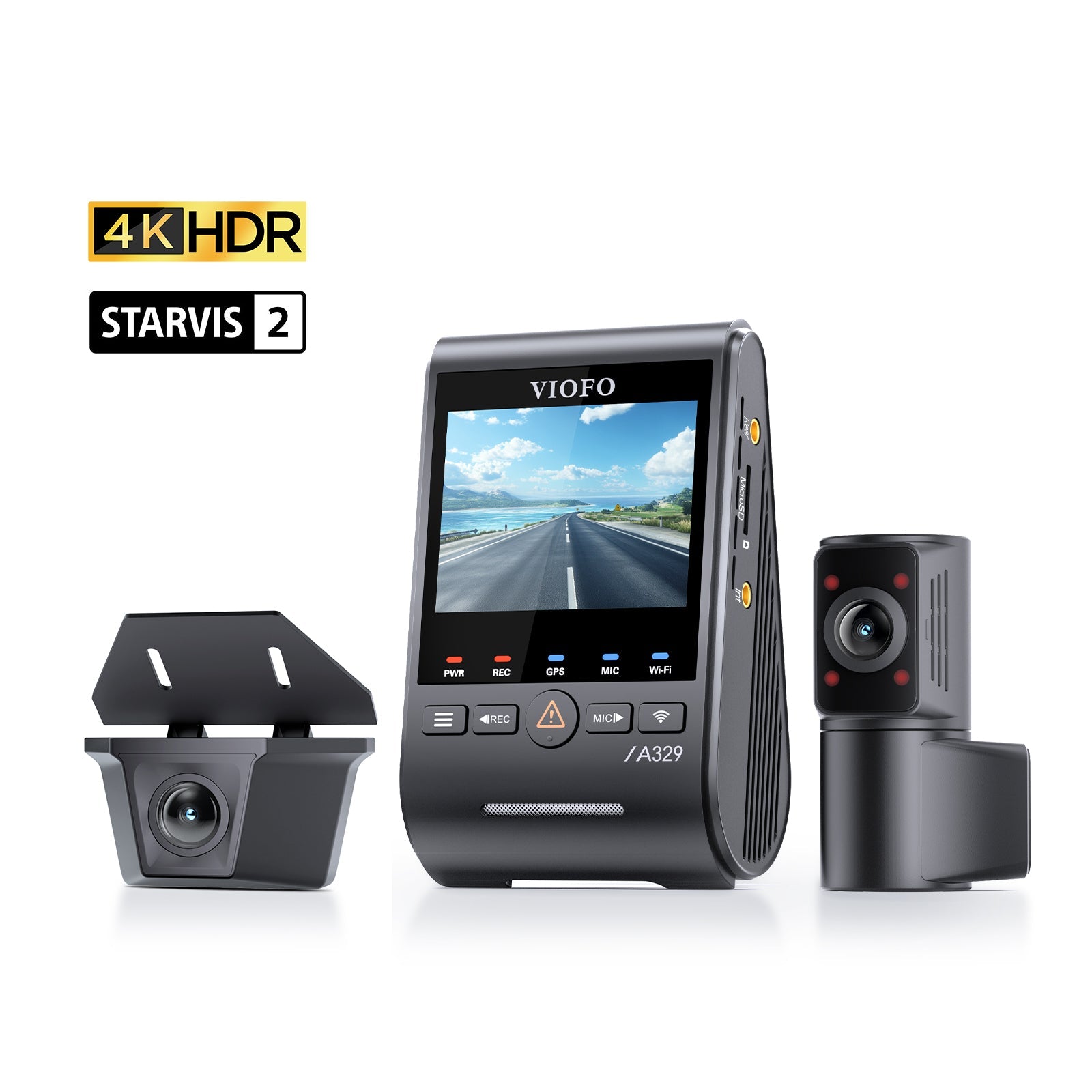 viofo-a329sw-3ch-4k-front-2k-rear-wasserdicht-2k-fisheye-innen-starvis-2-hdr image 1