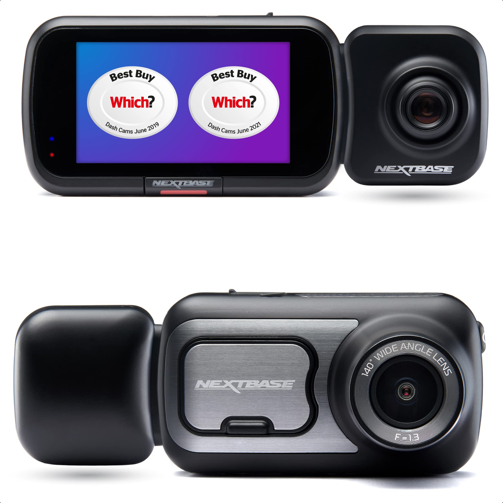 nextbase-422gw-dashcam-mit-hinterer-zoom-kamera-und-wifi image 1