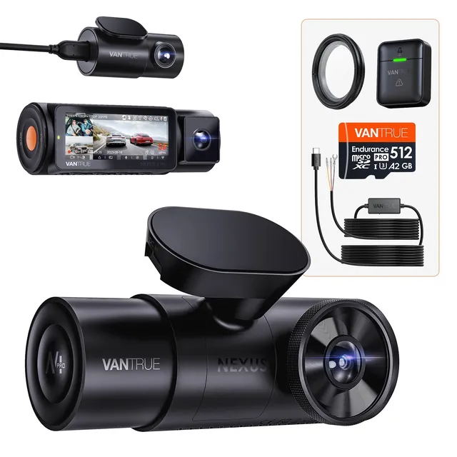 vantrue-nexus-n4-pro-3-kanal-dashcam-bundle-mit-vp03-hardwire-kit-512gb-karte-cp image 1