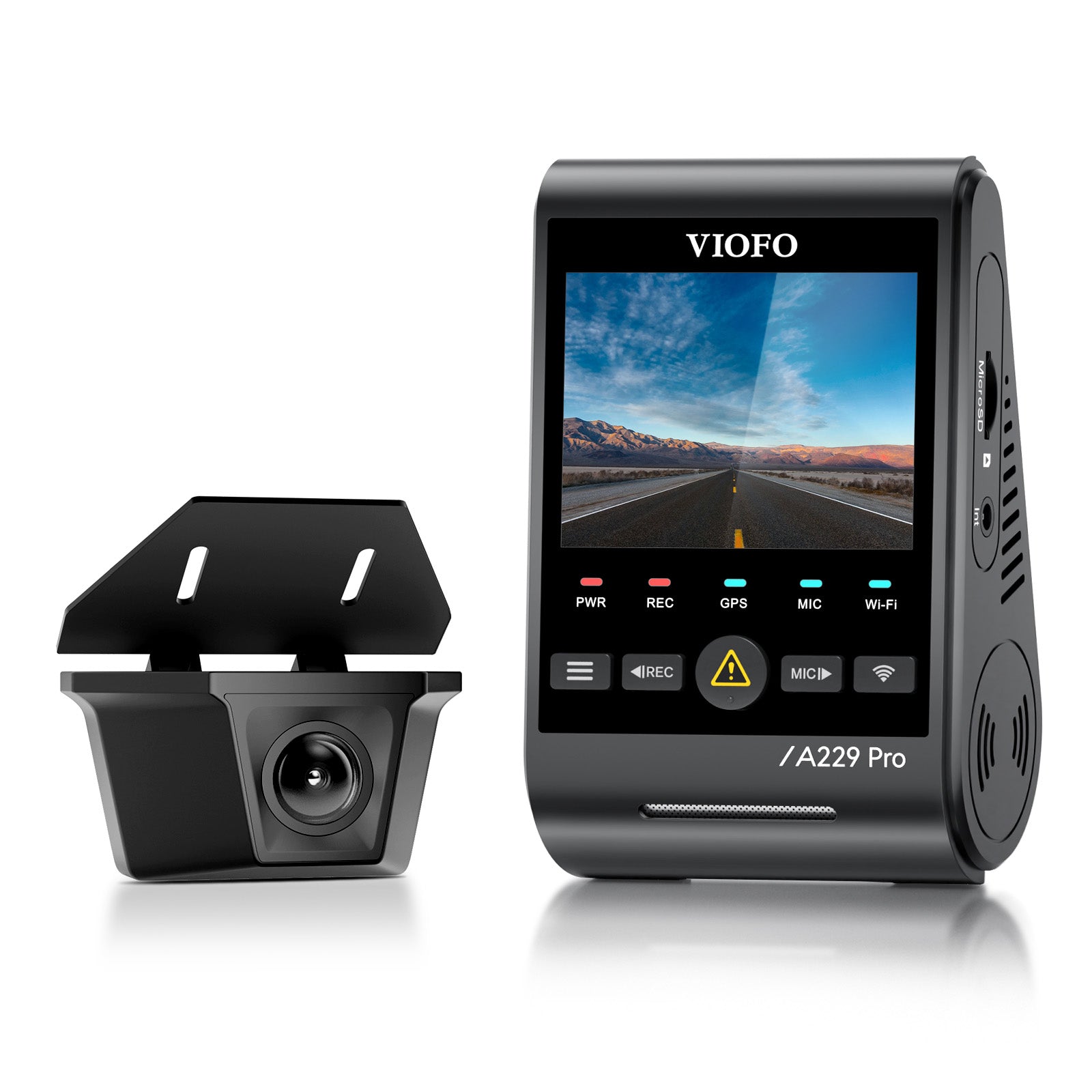 viofo-a229-pro-w-2ch-dashcam-4k-vorn-2k-wasserdichte-heckkamera-ip67 image 2
