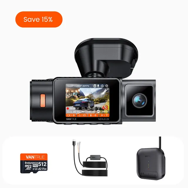 vantrue-n2x-2-kanal-dashcam-bundle-mit-4g-lte-modul-vp03-hardwire-kit-512gb-kart image 1