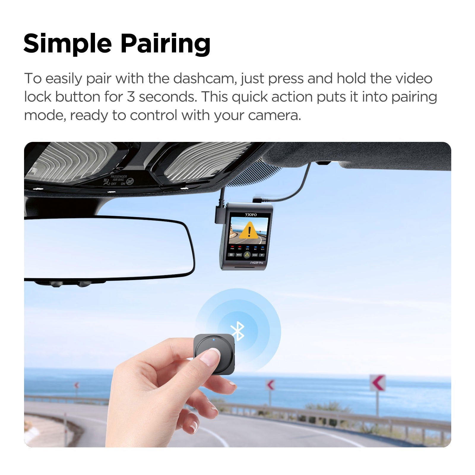 viofo-btr200-bluetooth-fernbedienung-f-r-dashcam image 2