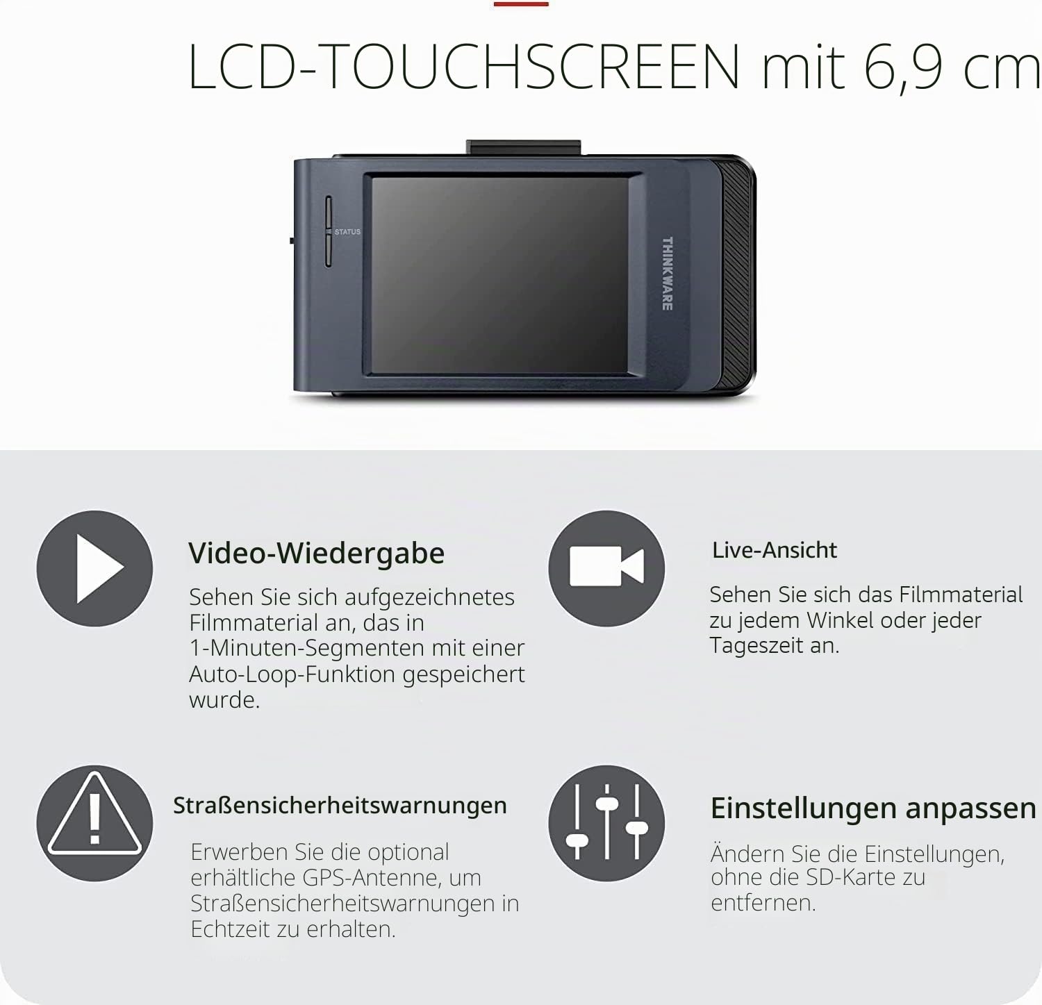 thinkware-x800-2k-qhd-dashcam-front-32gb-touch-150 image 3
